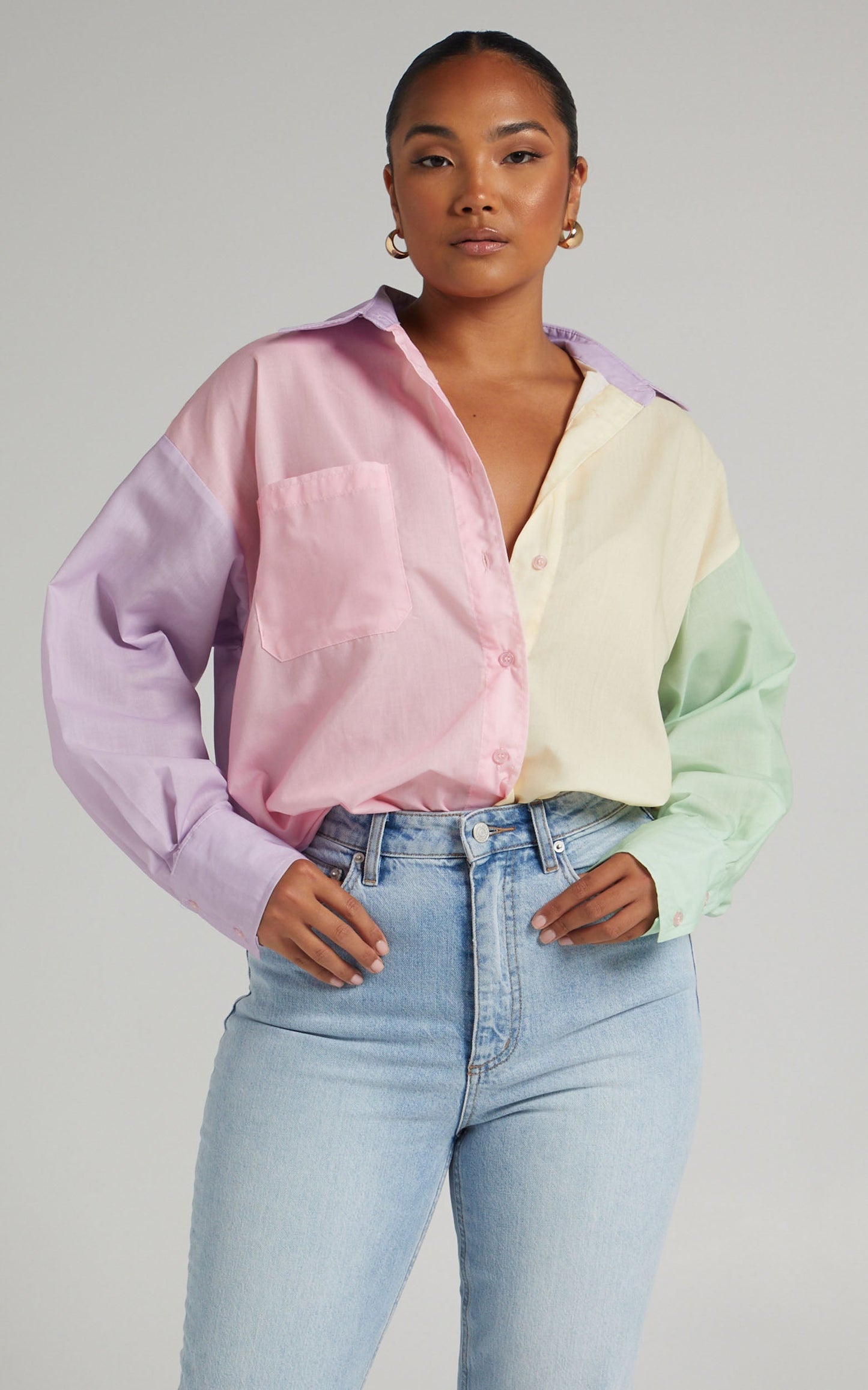Eudora Button Up Shirt in Multi