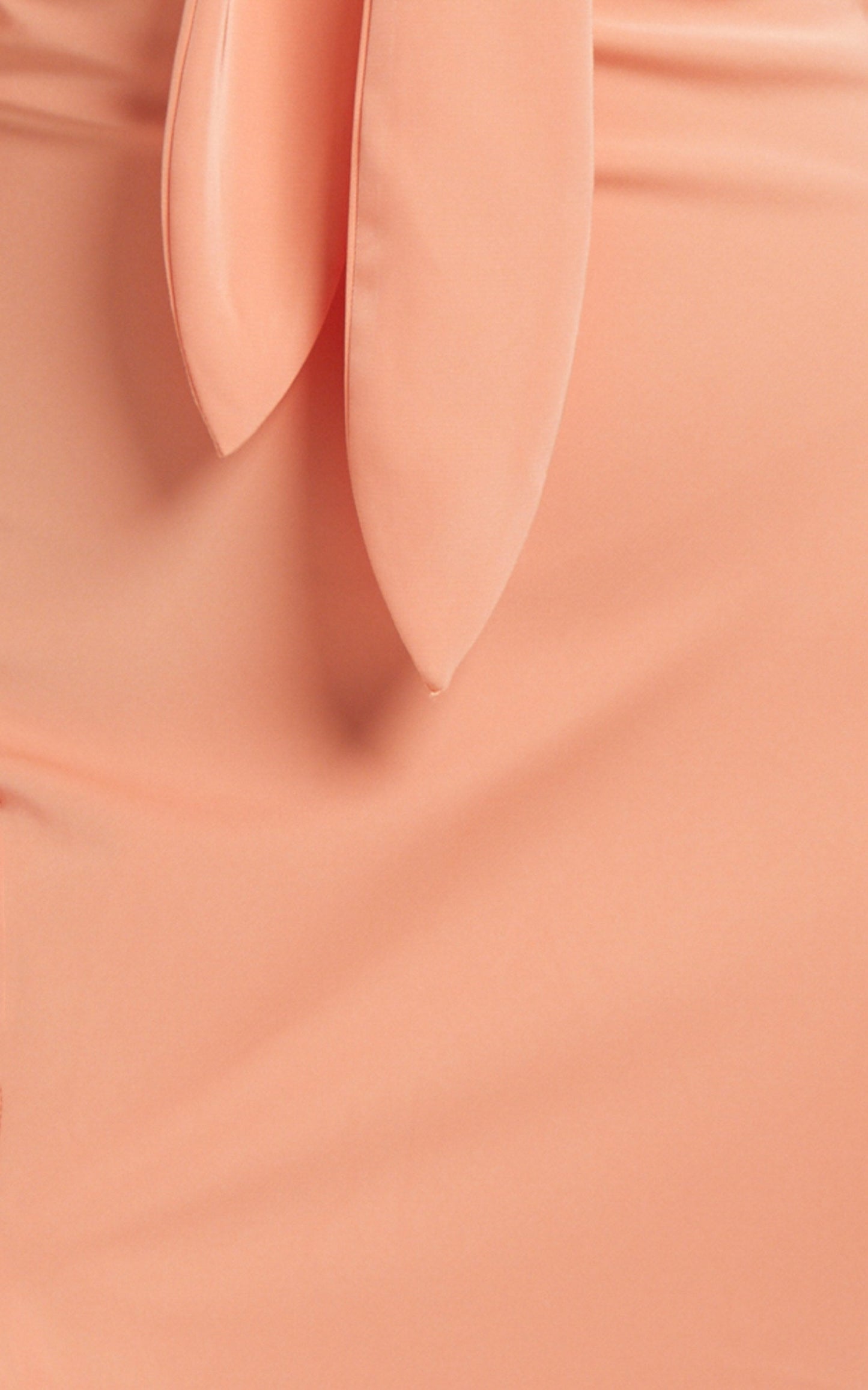 Joja Flutter Sleeve Cut Out Midi Dress in Sherbet Orange