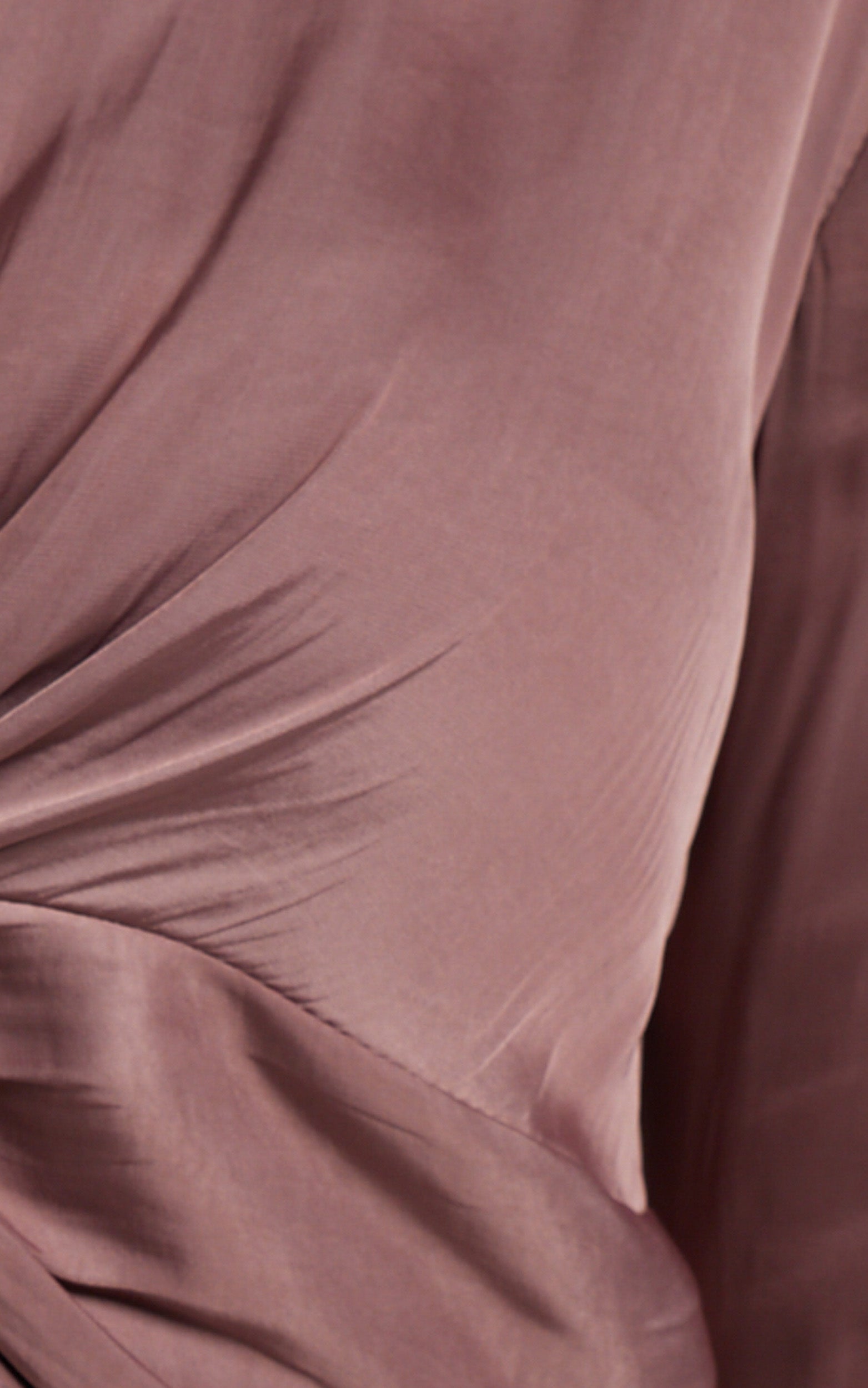 Elexis Top - Twist Front Long Sleeve Top in Mushroom