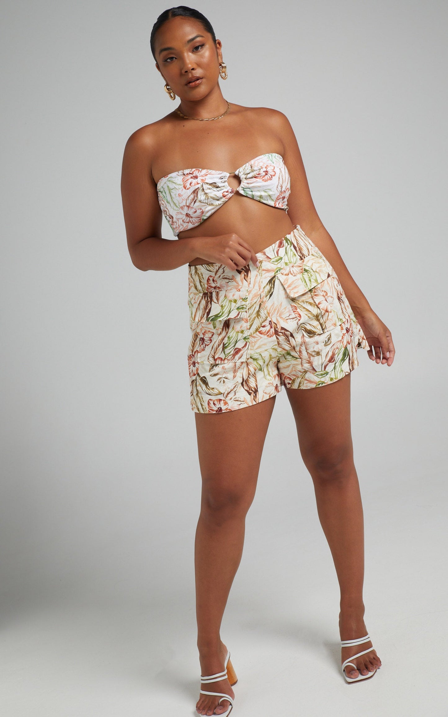 Charlie Holiday - TOPANGA BANDEAU in HIBISCUS