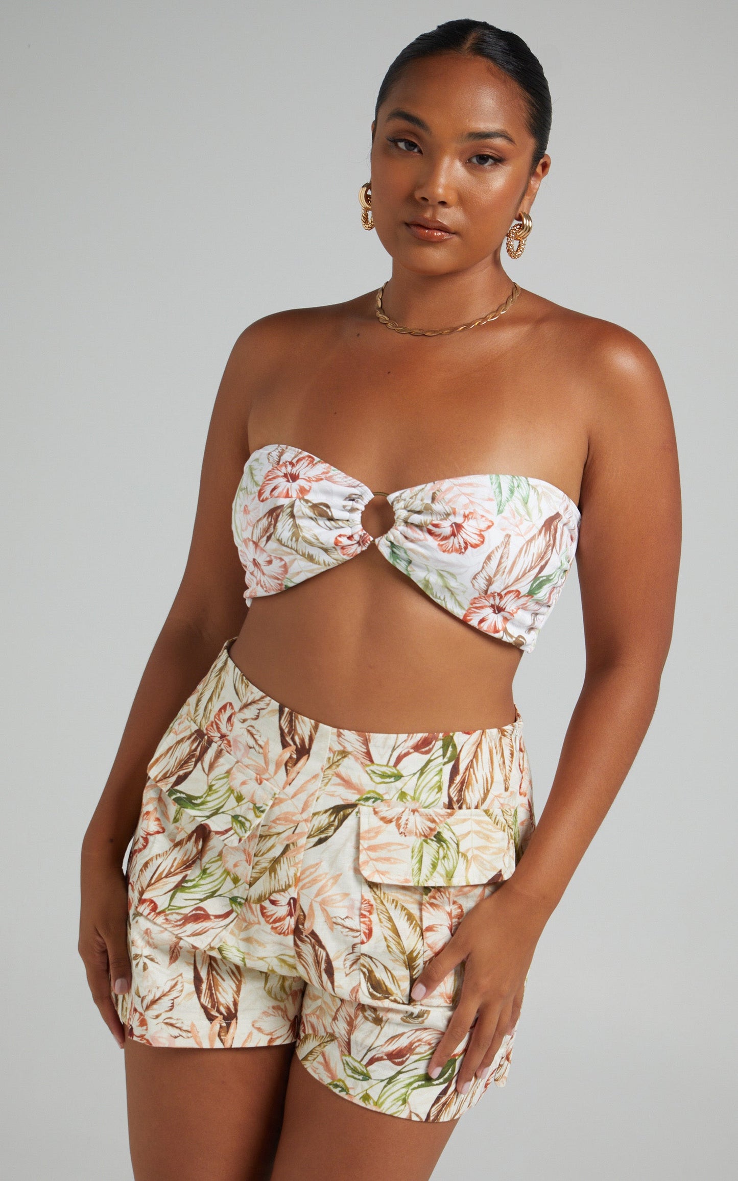 Charlie Holiday - TOPANGA BANDEAU in HIBISCUS