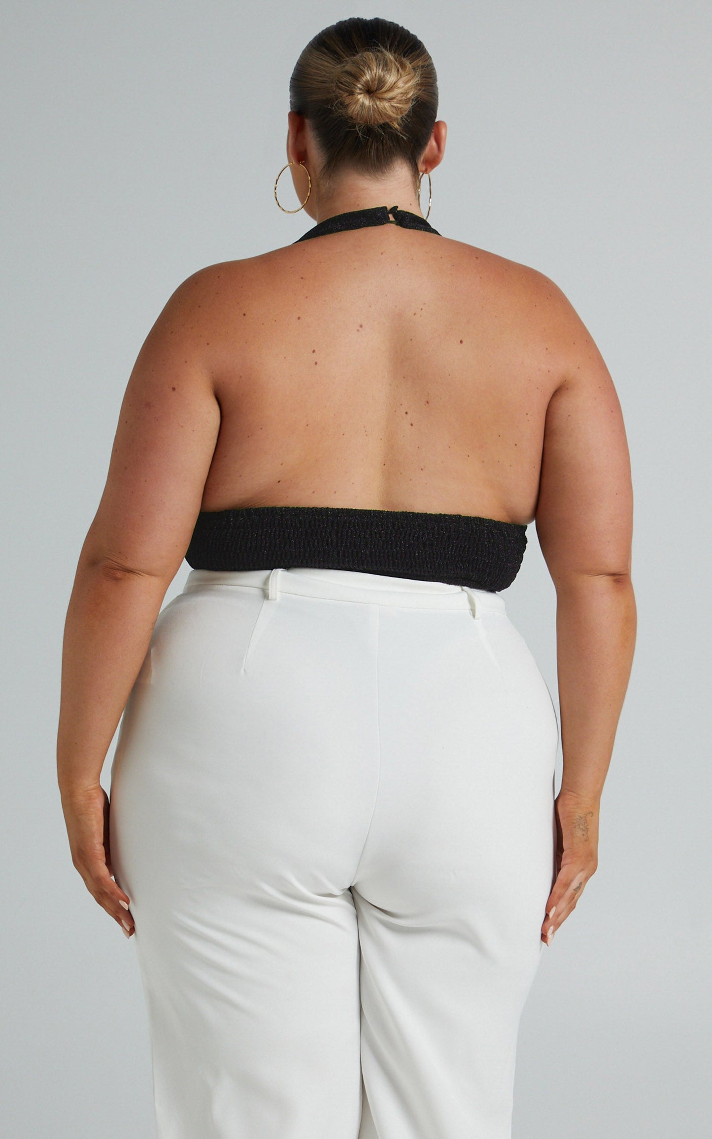 Annelyse Bodysuit - Plunge Bodysuit in Black
