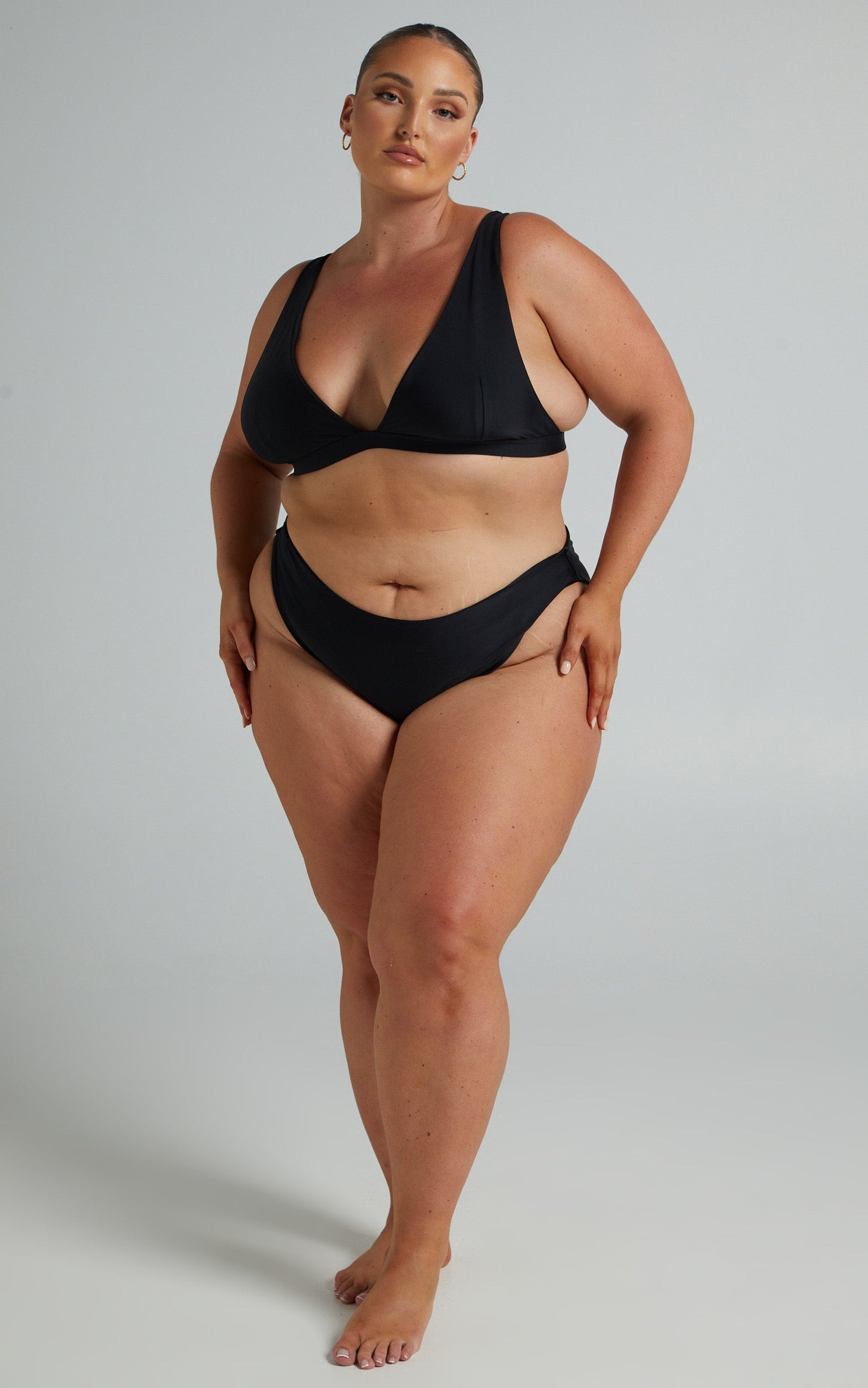 Dalis Bikini Bottoms - High Waisted Bikni Bottoms in Black