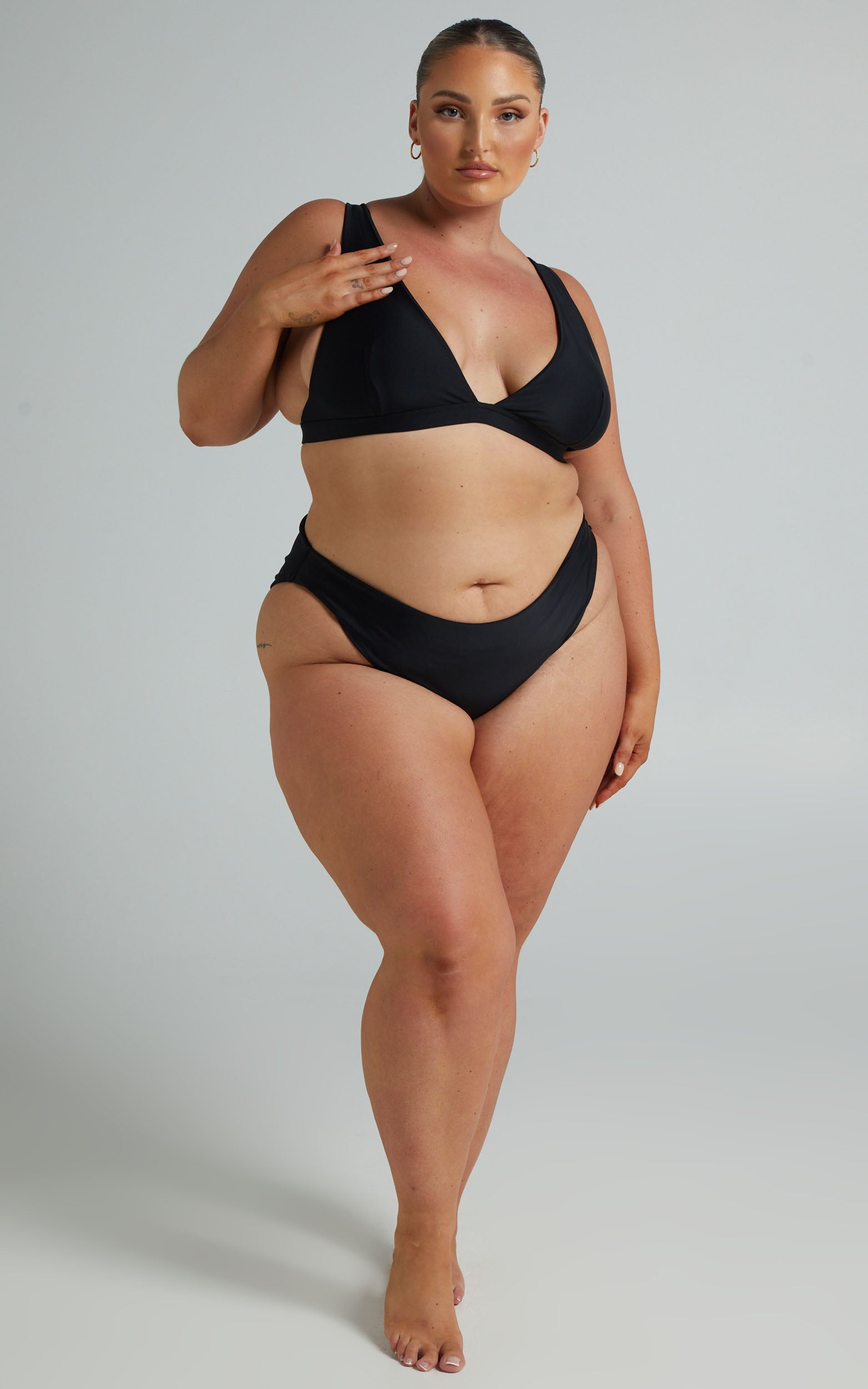 Coventina Triangle Bikini Top in Black