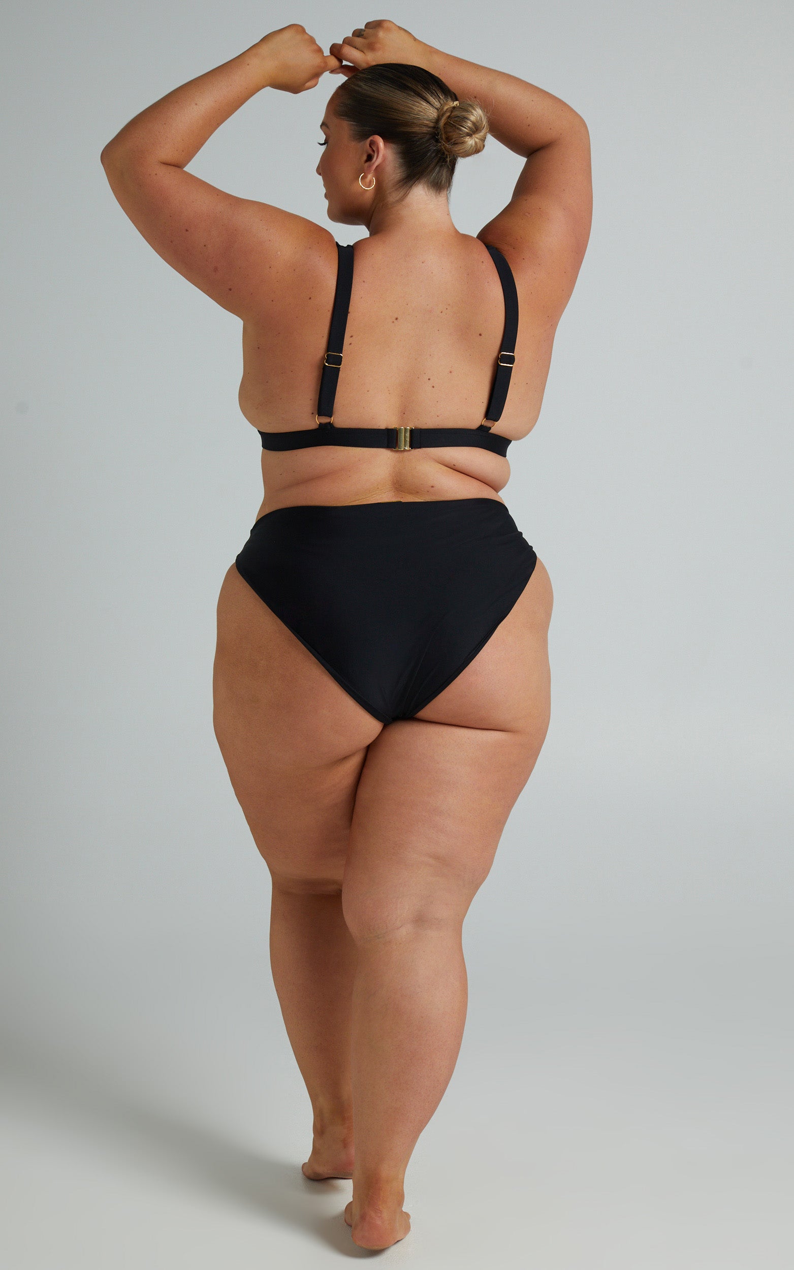 Dalis Bikini Bottoms - High Waisted Bikni Bottoms in Black
