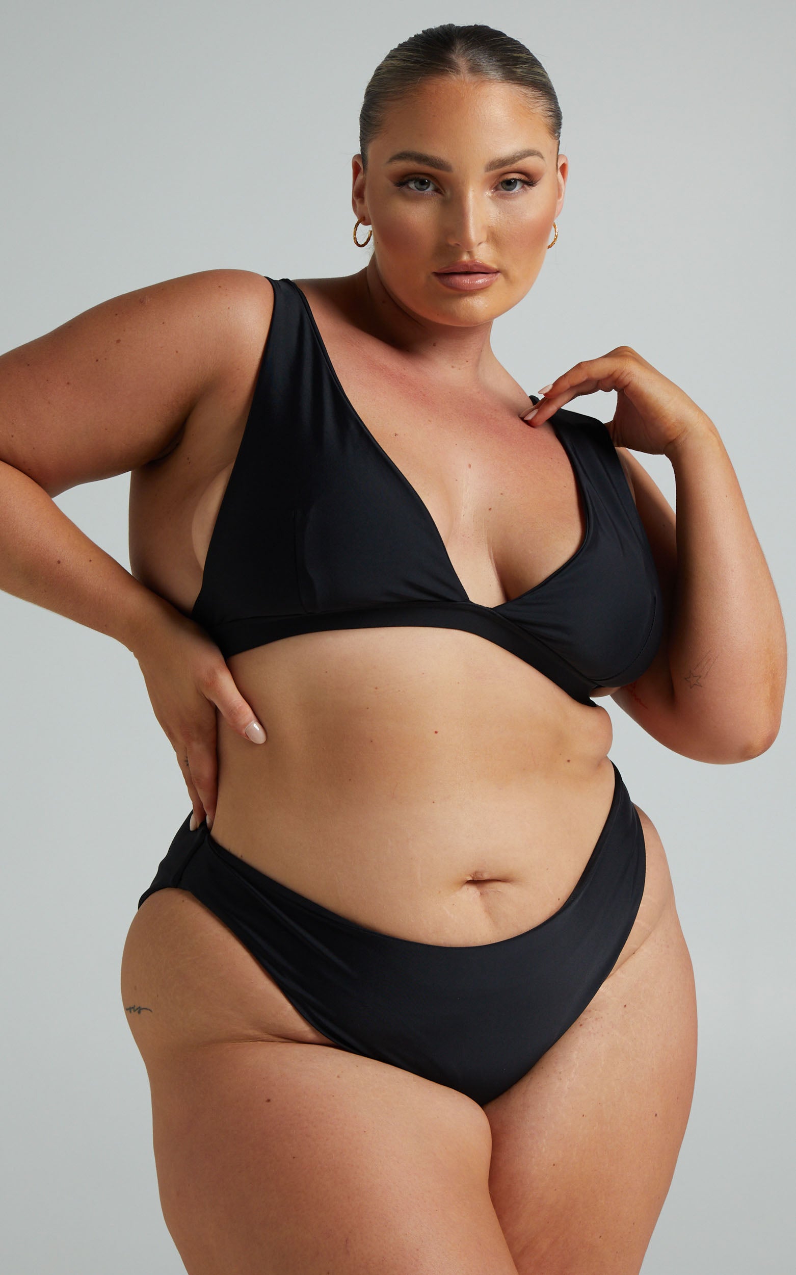 Coventina Triangle Bikini Top in Black