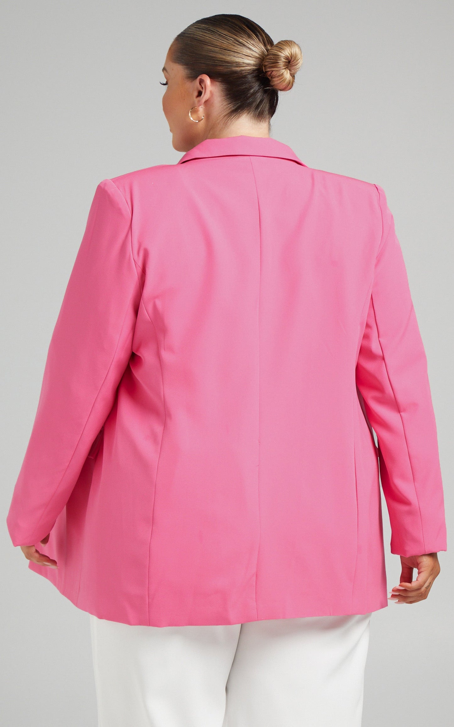 Eleasha Blazer - Tailored Suiting Blazer in Hot Pink