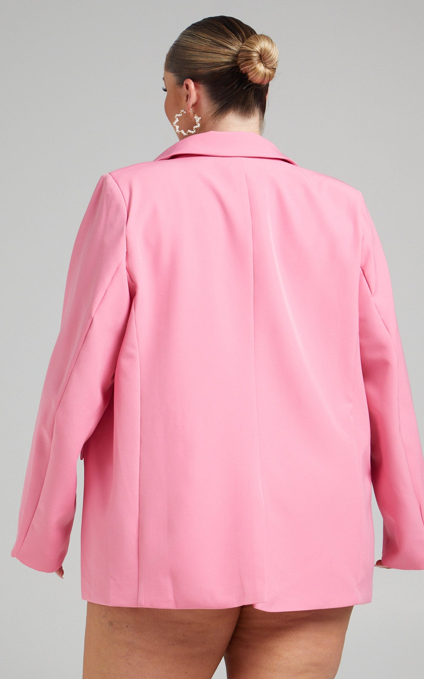 Ashesha Blazer - Tailored Suiting Blazer in Pink
