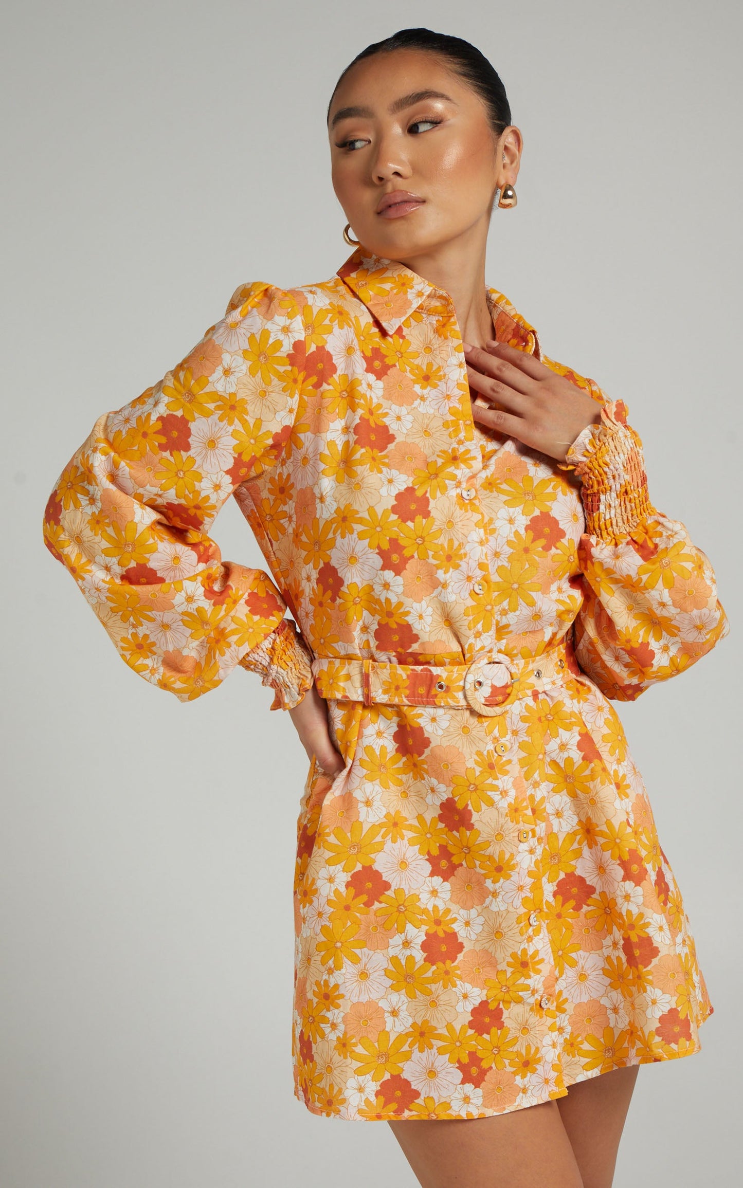 Charlie Holiday - Jagger Dress in Seventies Floral