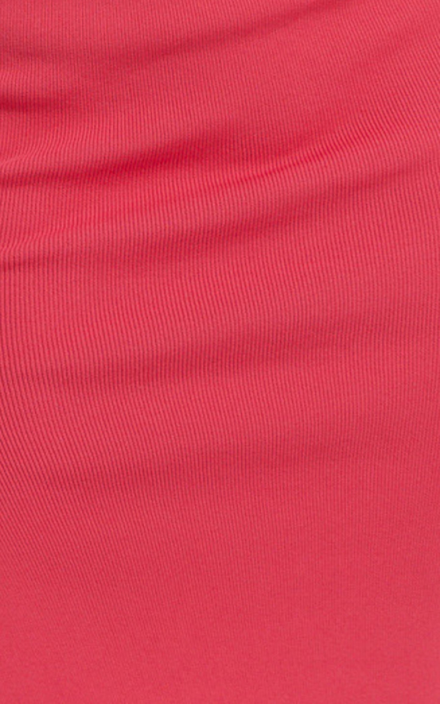 Matina Two Piece Set - Fitted Crop Top and Thigh Split Midi Skirt Ribbed Set in Hot Pink
