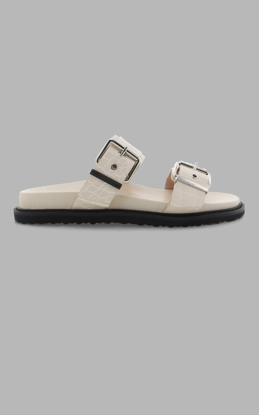 Billini - Rowen Slides in Bone Croc