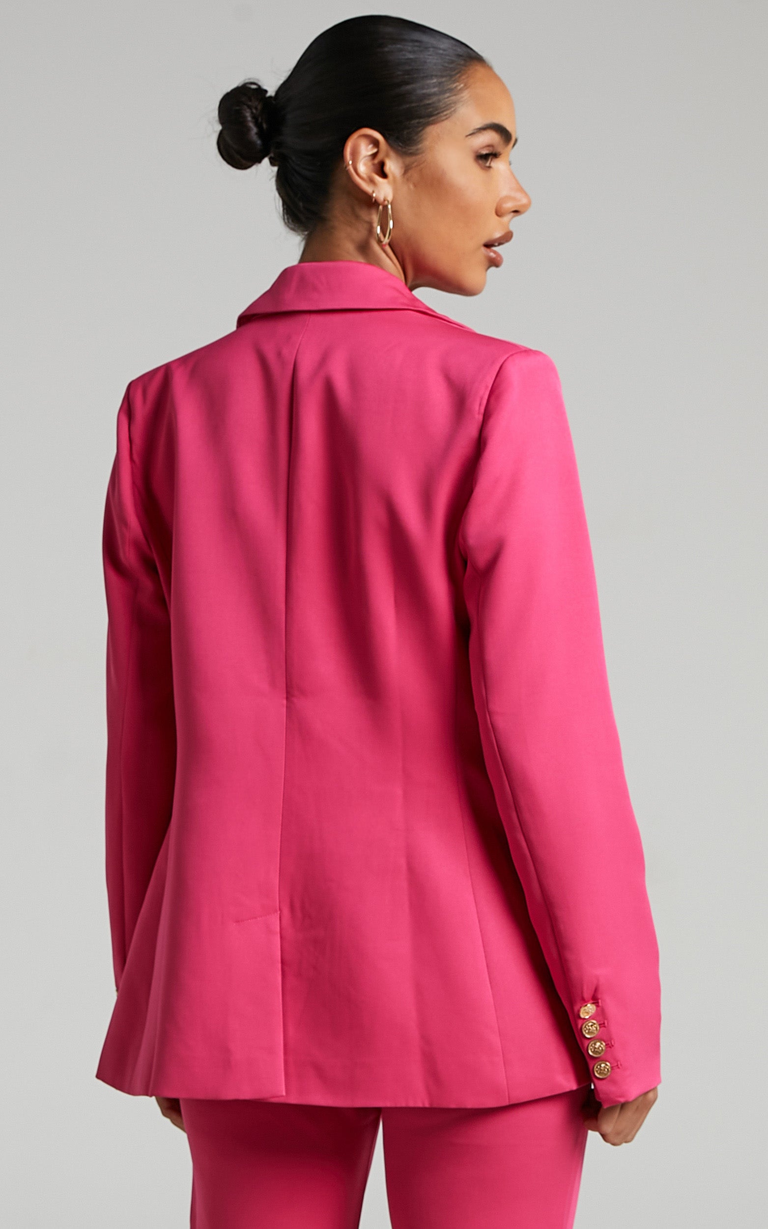 RUNAWAY THE LABEL - AMITY BLAZER in Fuchsia