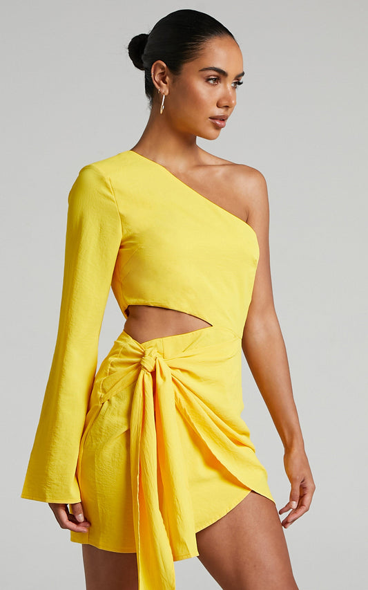 RUNAWAY THE LABEL - AVA DRESS in Yellow