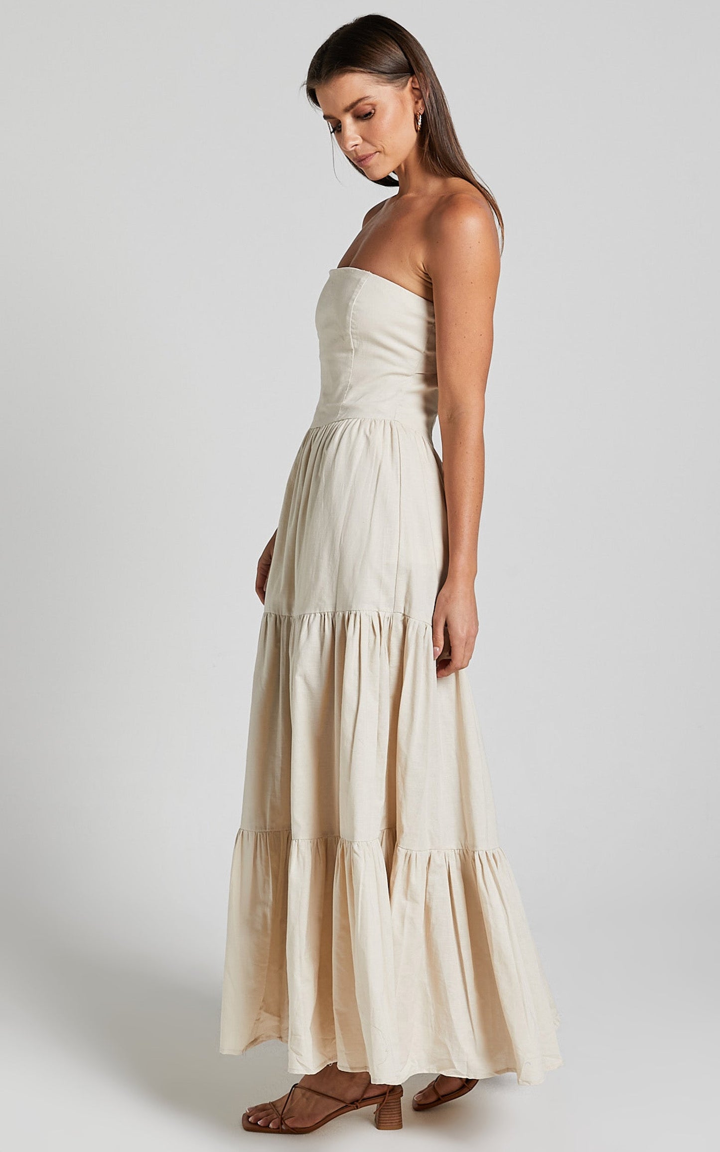 Runaway The Label - Bristol Maxi Dress in Stone