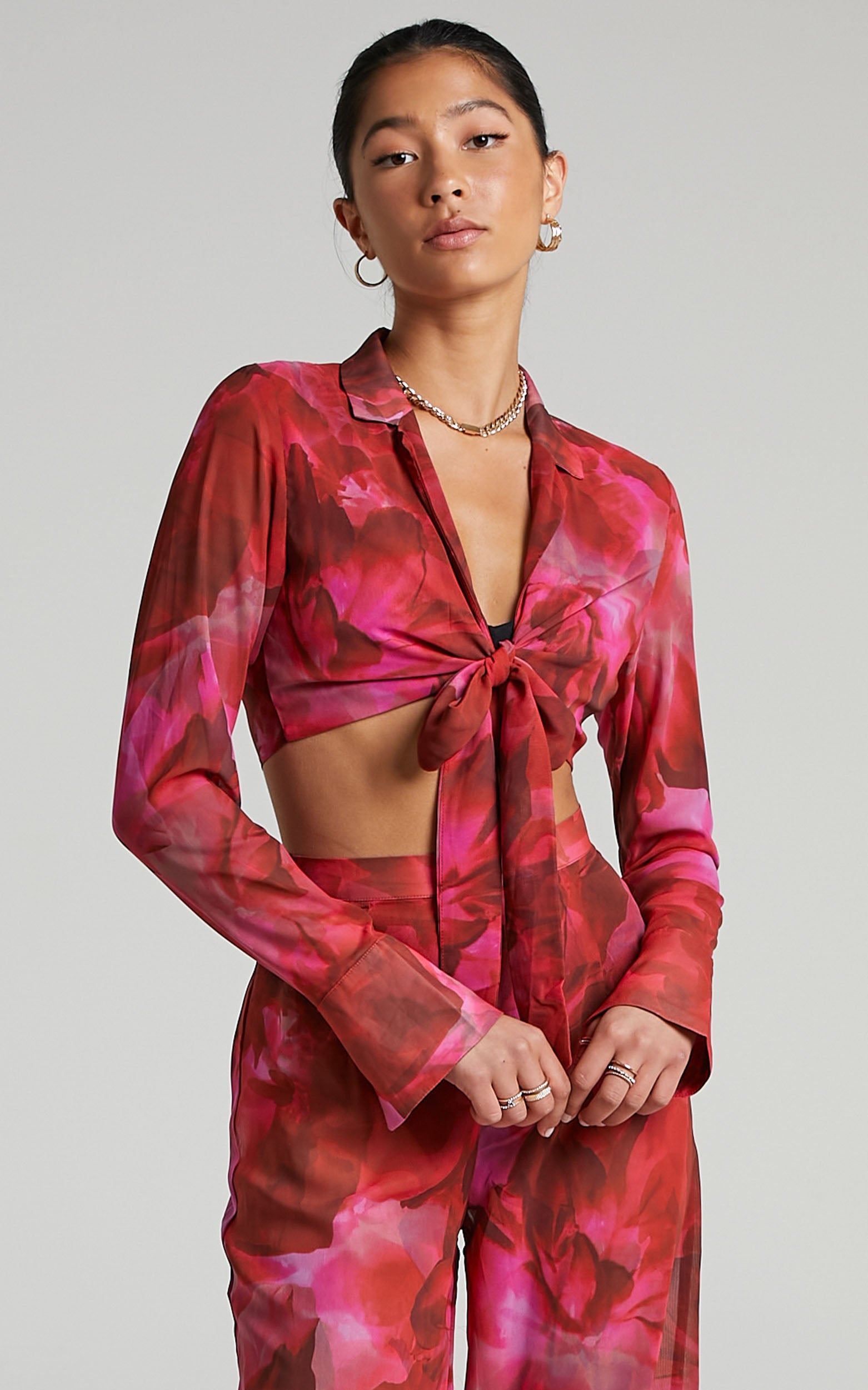 RUNAWAY THE LABEL - CALISTA BLOUSE in Pink