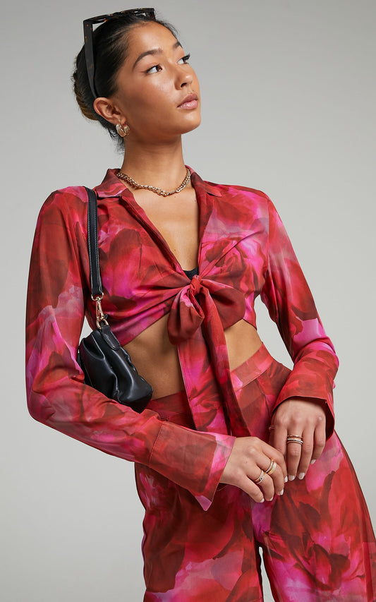 RUNAWAY THE LABEL - CALISTA BLOUSE in Pink