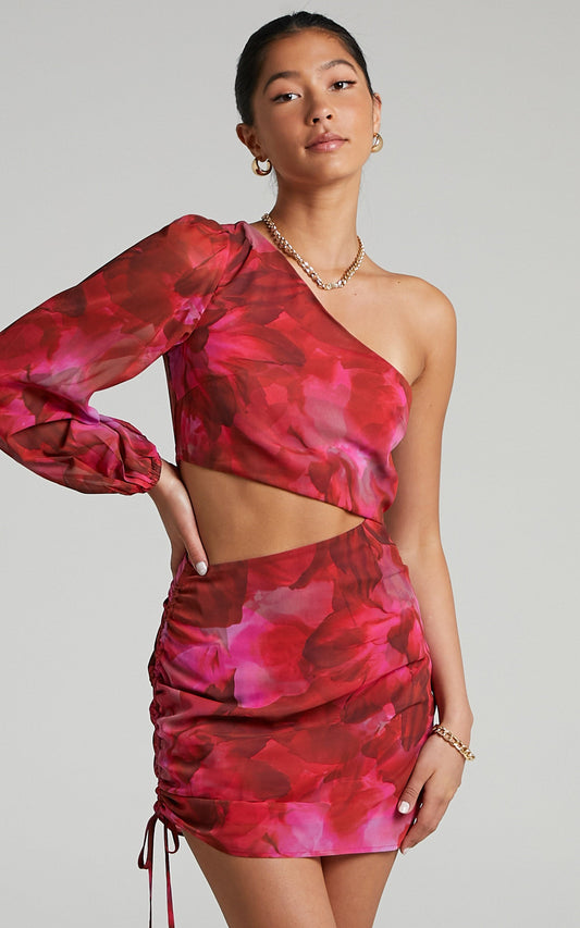 RUNAWAY THE LABEL - CALISTA MINI DRESS in Pink