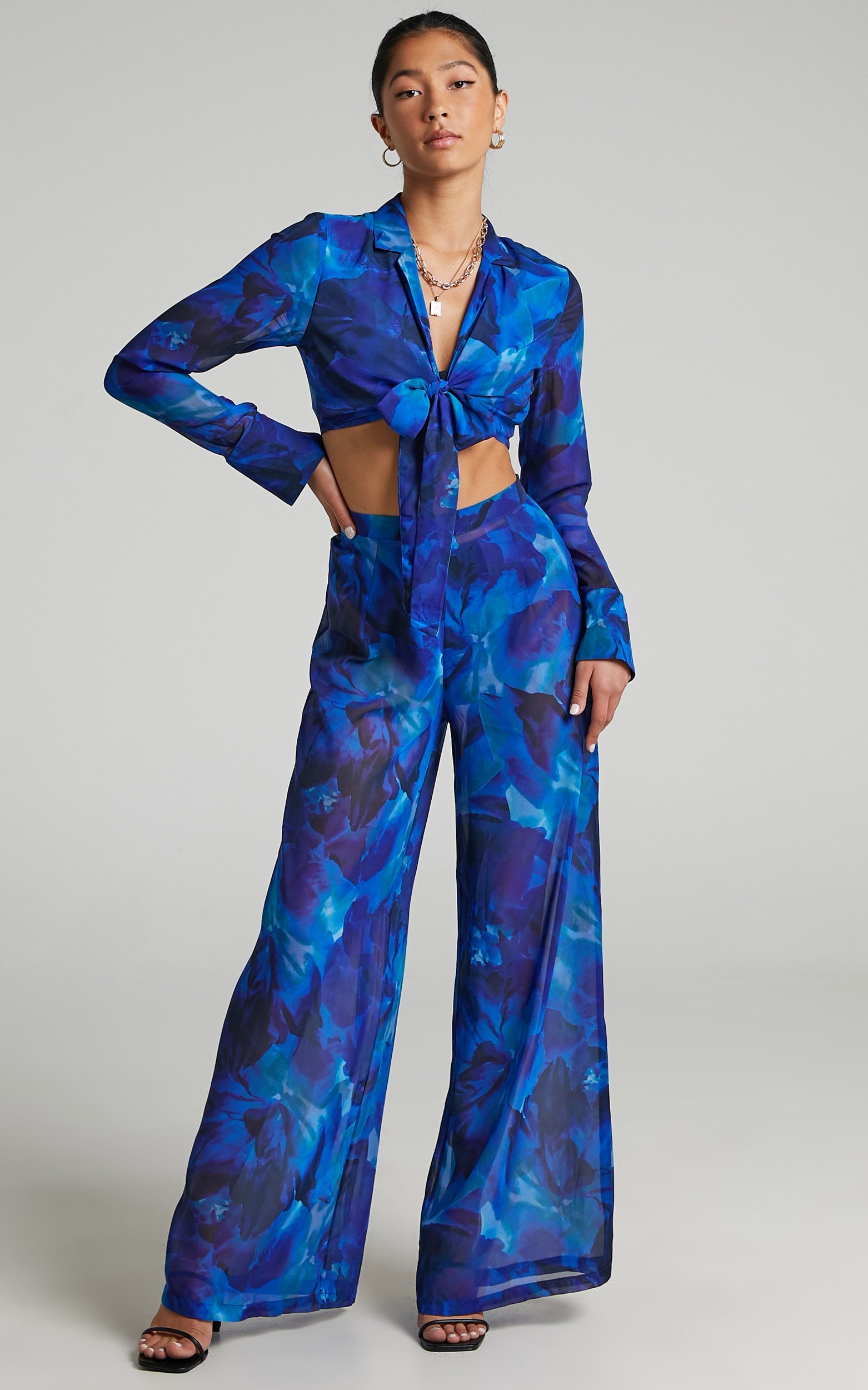 RUNAWAY THE LABEL - CALISTA PANTS in Blue