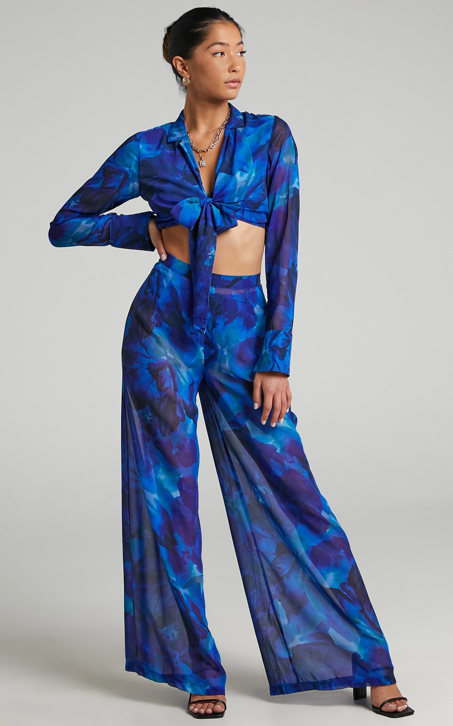 RUNAWAY THE LABEL - CALISTA PANTS in Blue