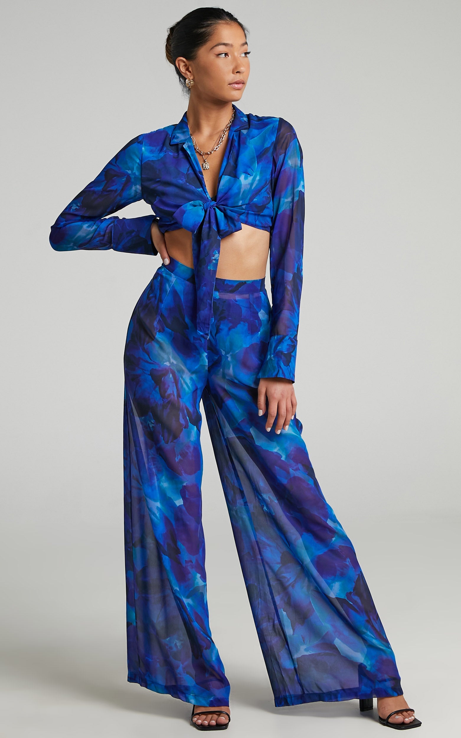 RUNAWAY THE LABEL - CALISTA PANTS in Blue