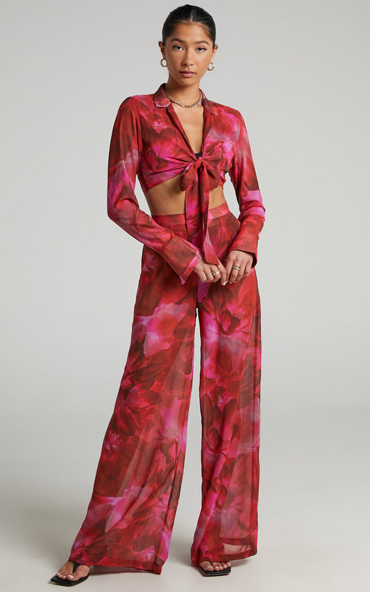 RUNAWAY THE LABEL - CALISTA PANTS in Pink