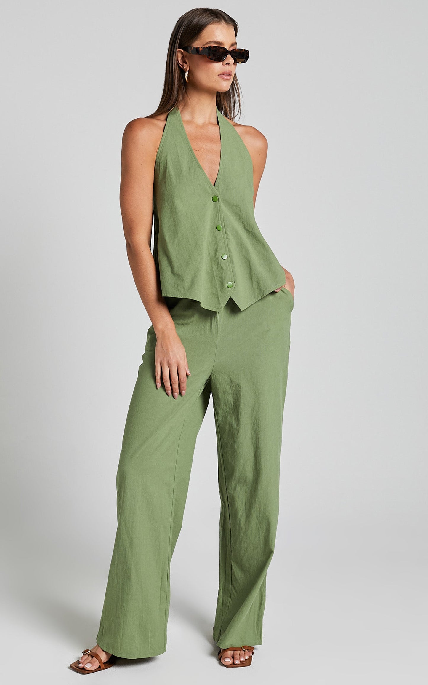 Runaway The Label - Florent Vest in Khaki