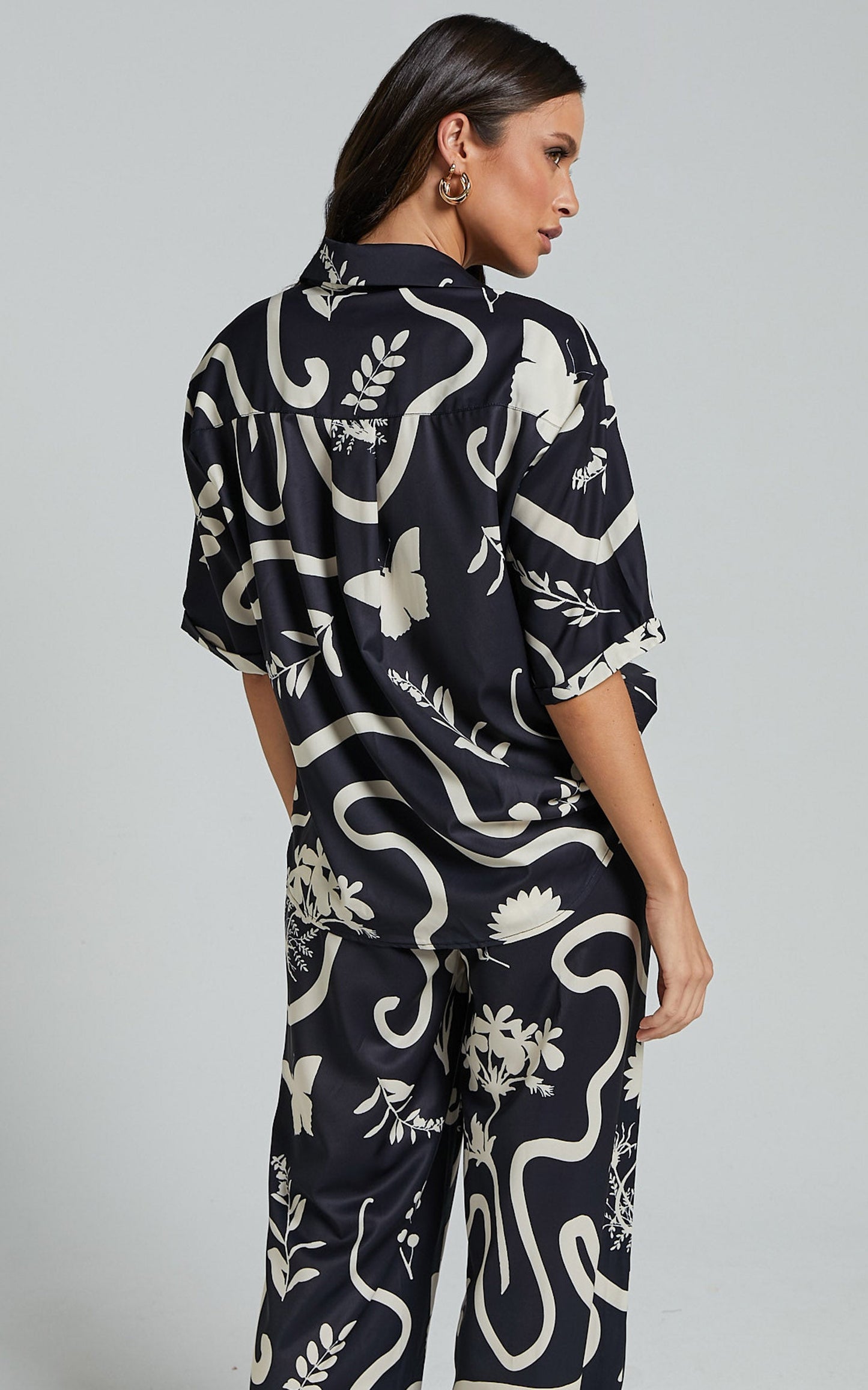 Runaway The Label - Leo Shirt in Black/Sand