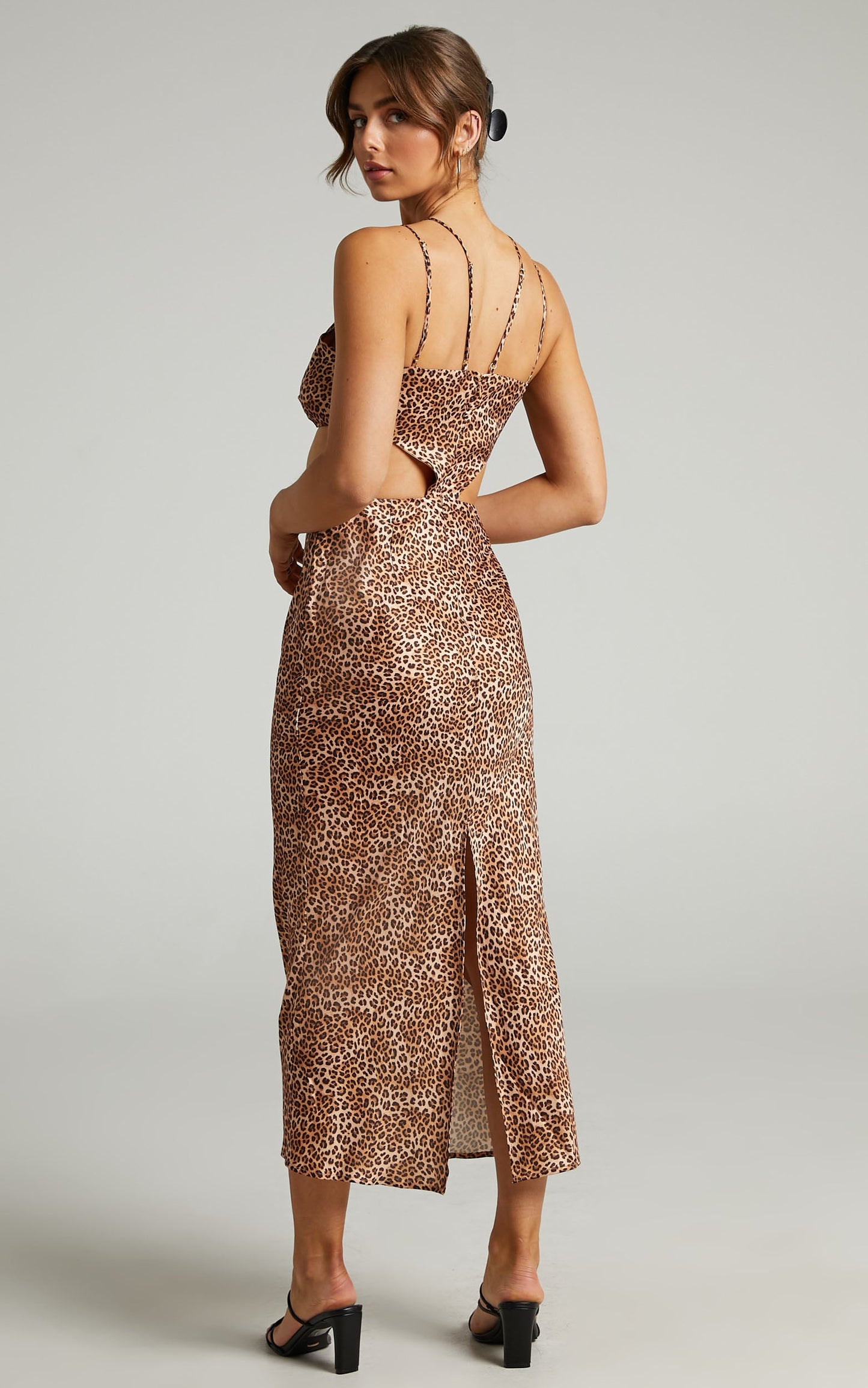 Runaway The Label - Portia Maxi Dress in leopard