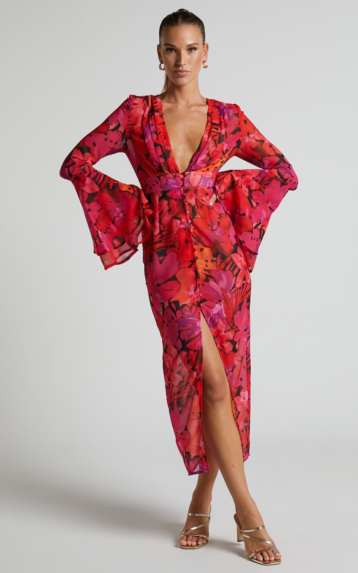 Runaway The Label - Romelly Dress in Pink Floral