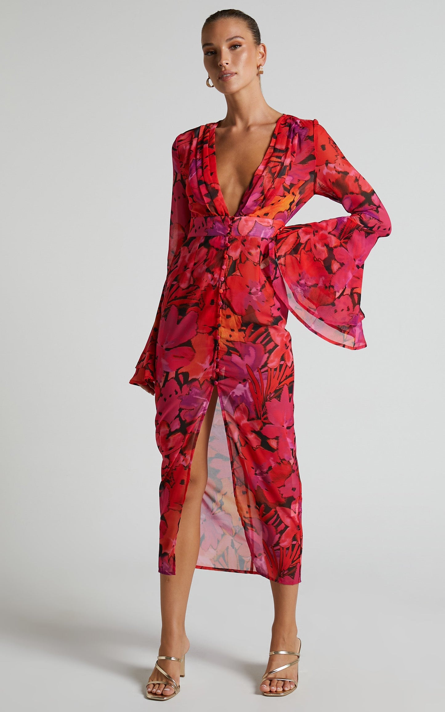 Runaway The Label - Romelly Dress in Pink Floral