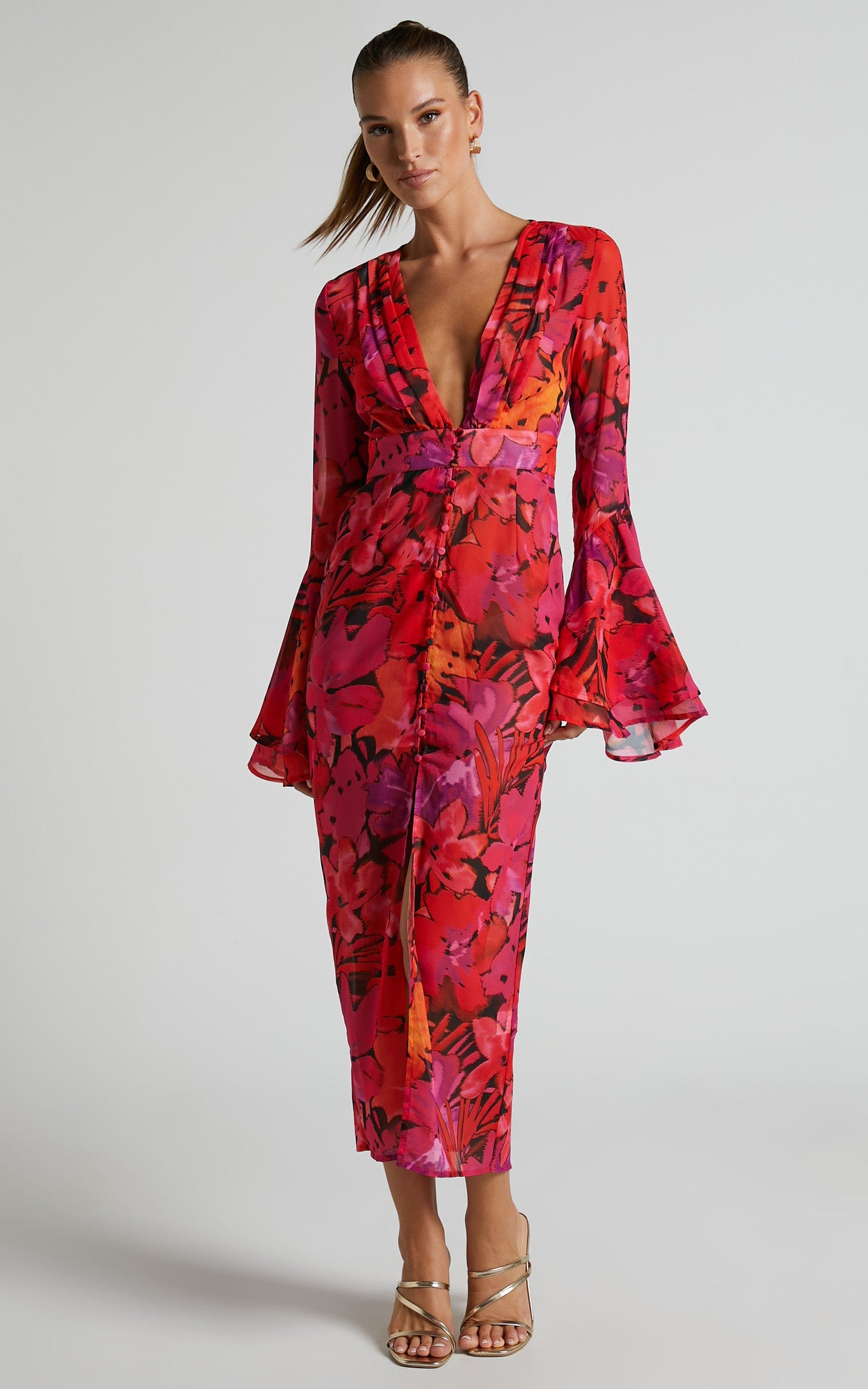 Runaway The Label - Romelly Dress in Pink Floral