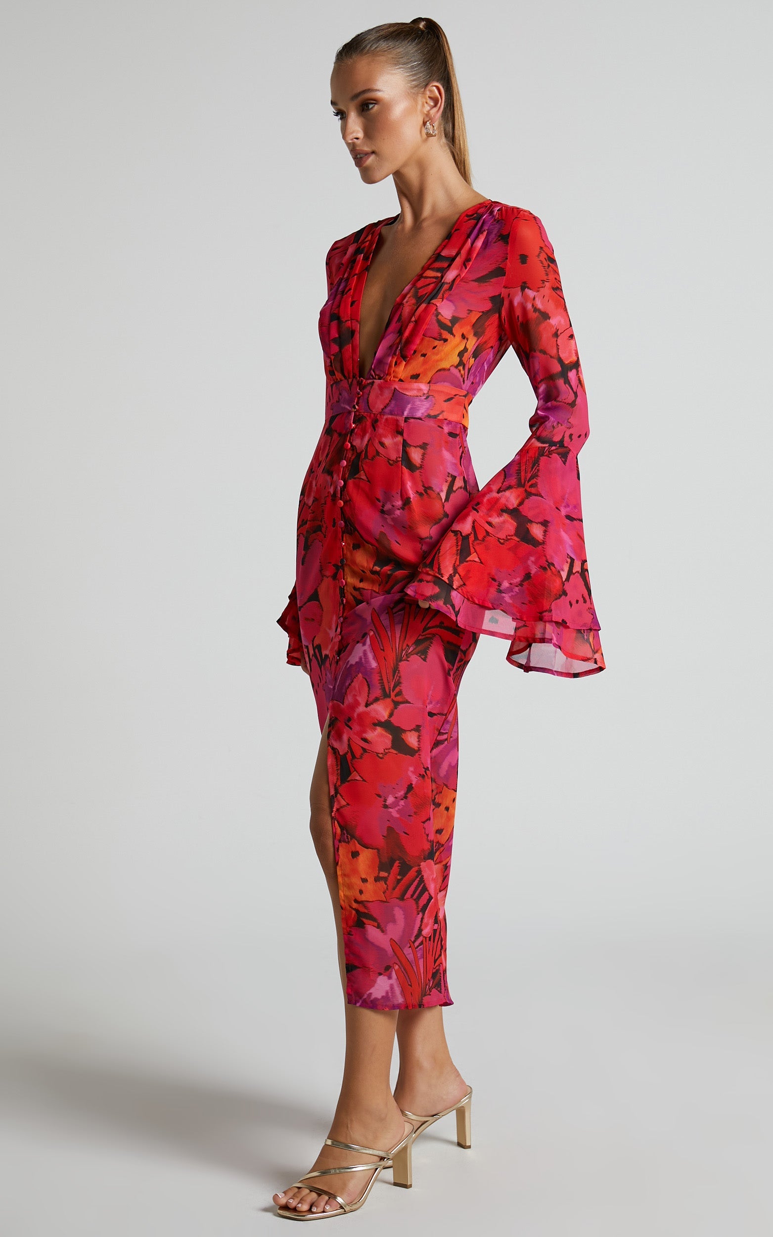 Runaway The Label - Romelly Dress in Pink Floral