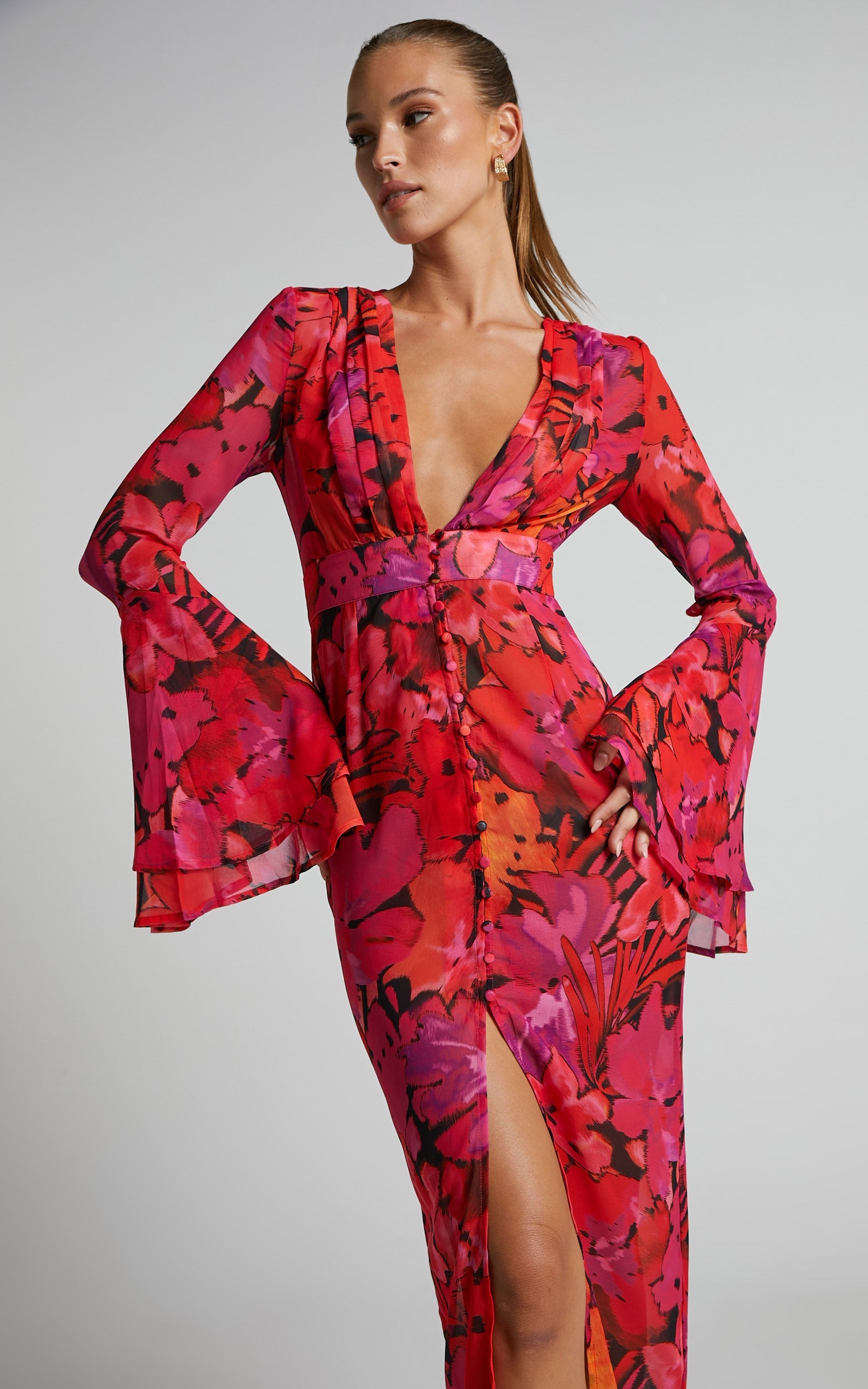 Runaway The Label - Romelly Dress in Pink Floral