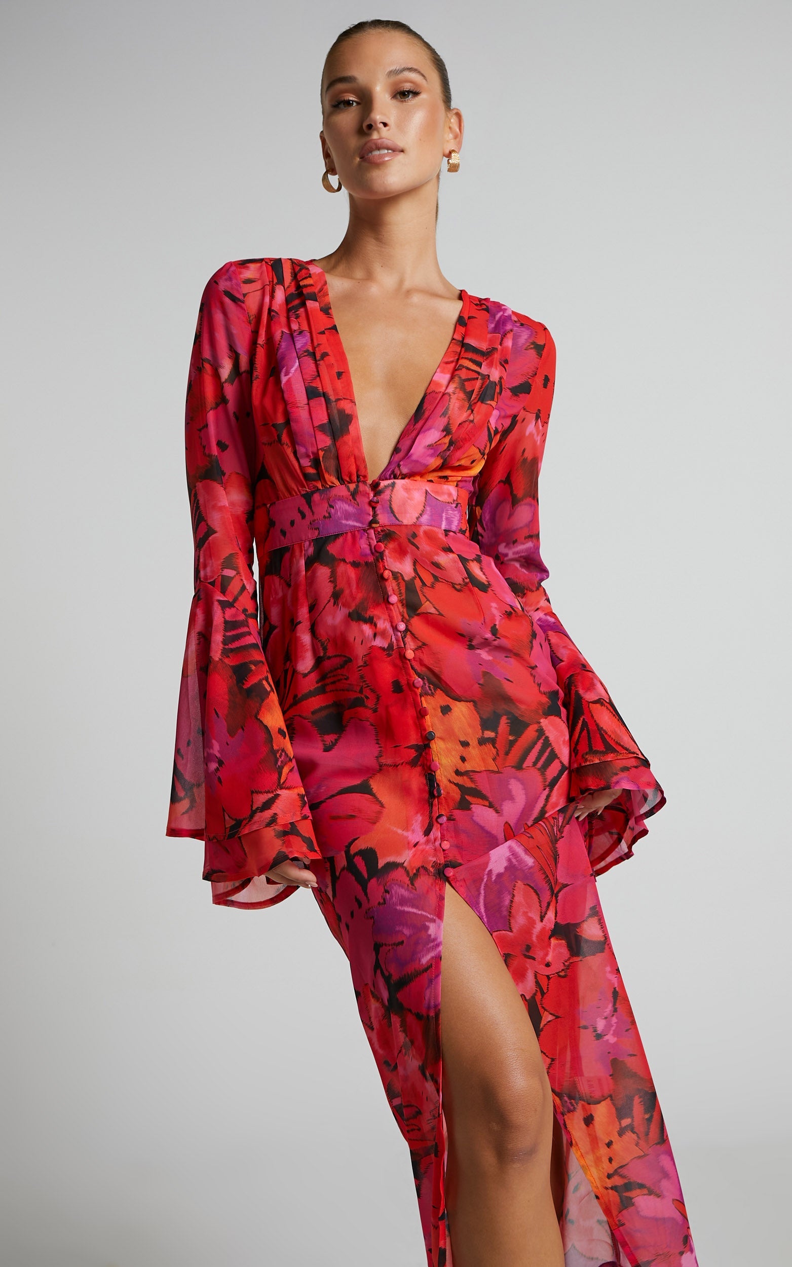 Runaway The Label - Romelly Dress in Pink Floral