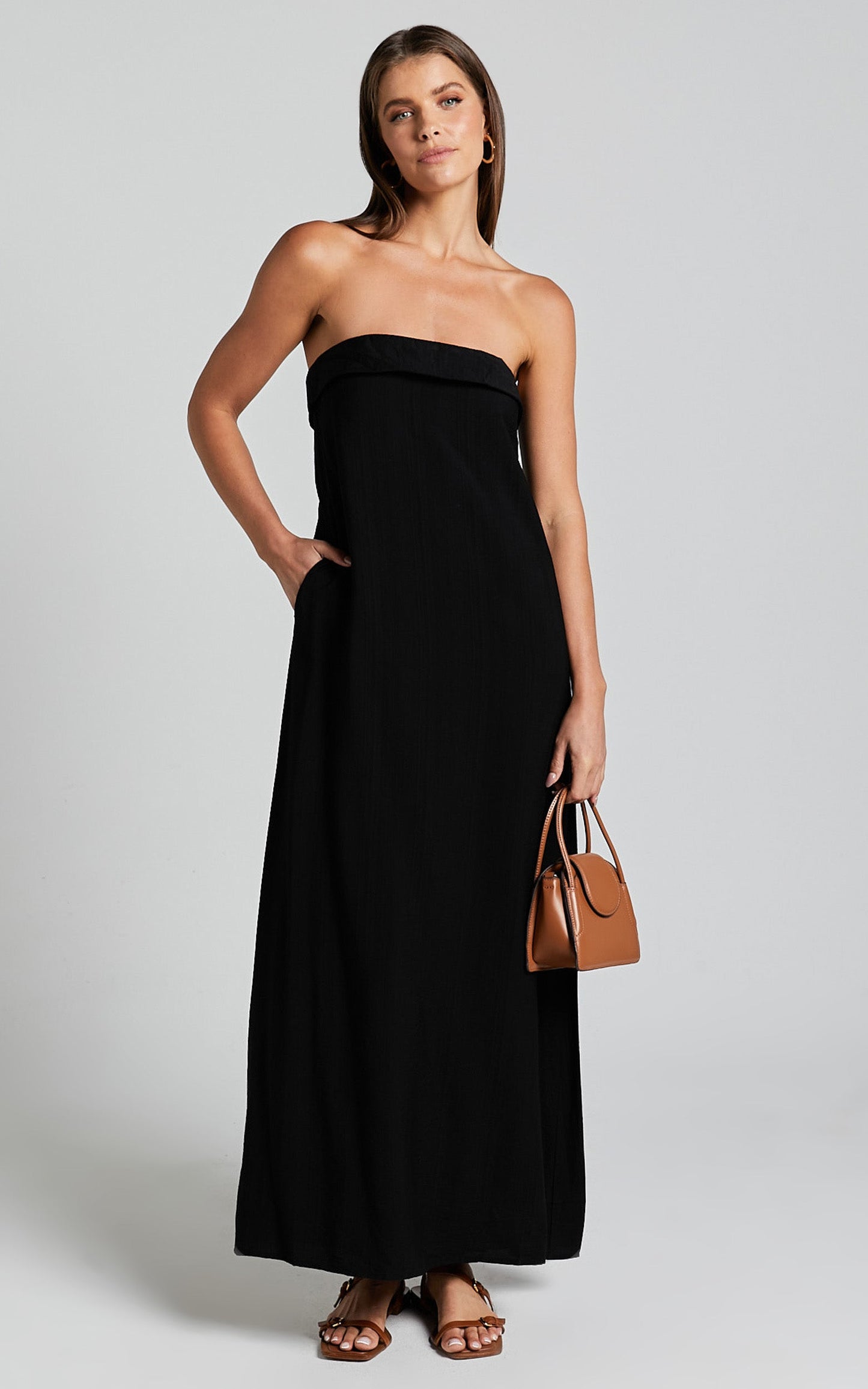 Runaway The Label - Saphira Maxi Dress in Black