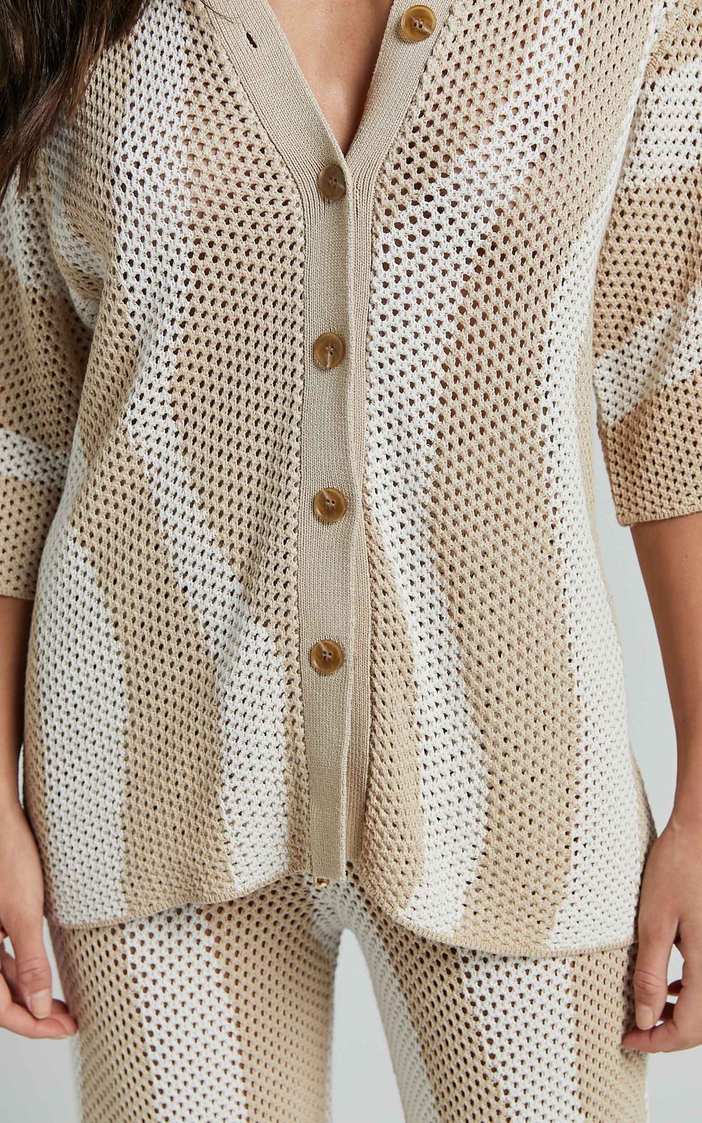 Runaway The Label - Zanzibar Top in Sand/White