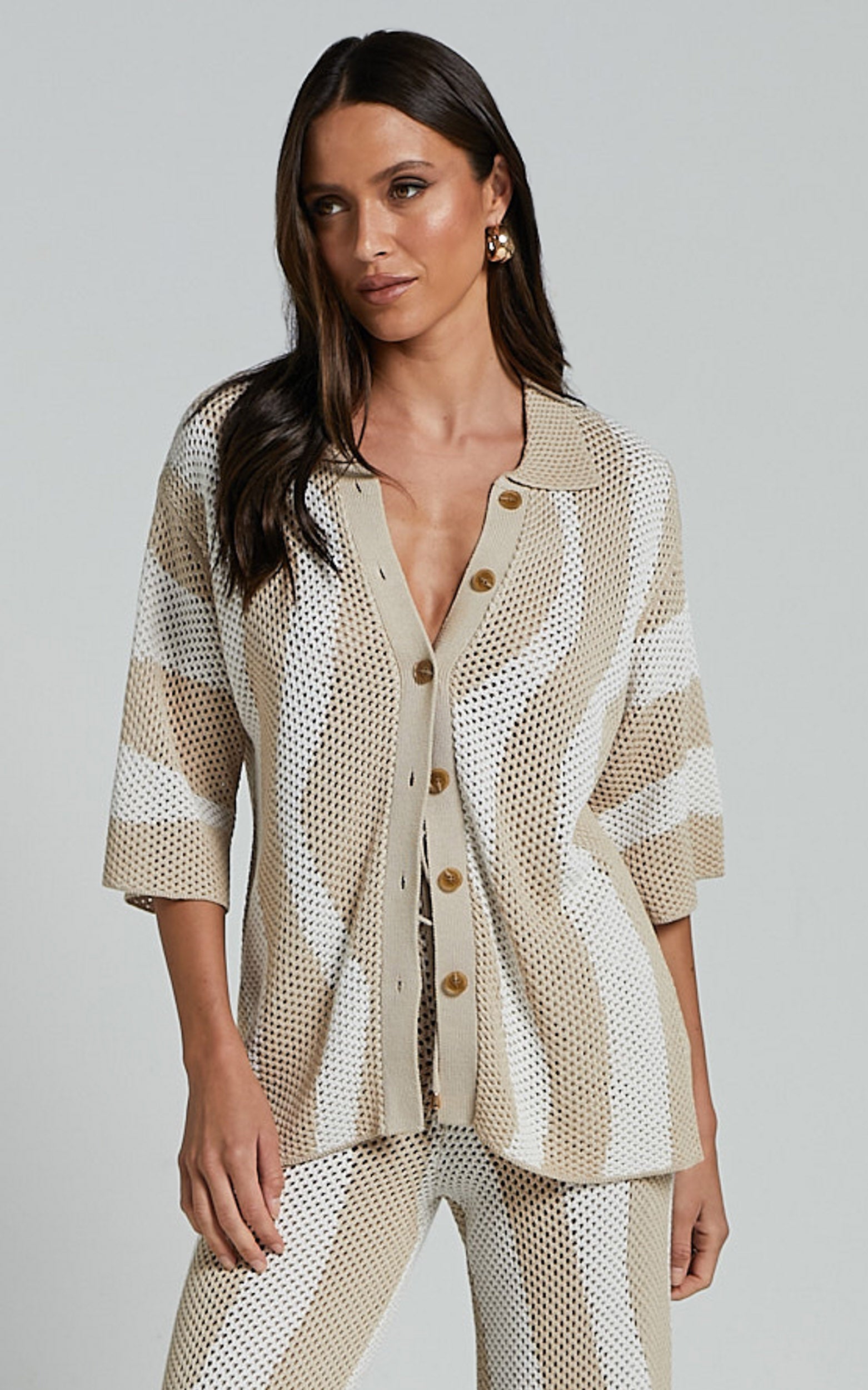 Runaway The Label - Zanzibar Top in Sand/White