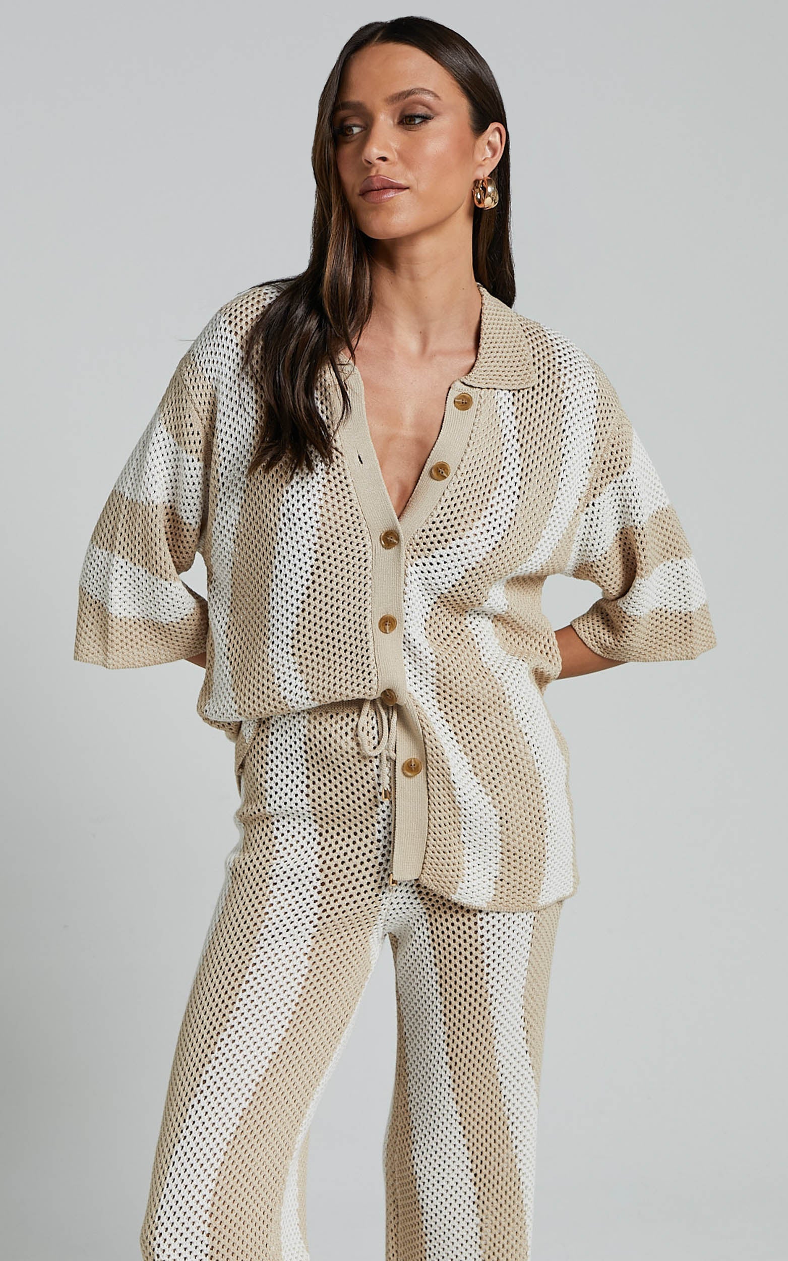 Runaway The Label - Zanzibar Top in Sand/White