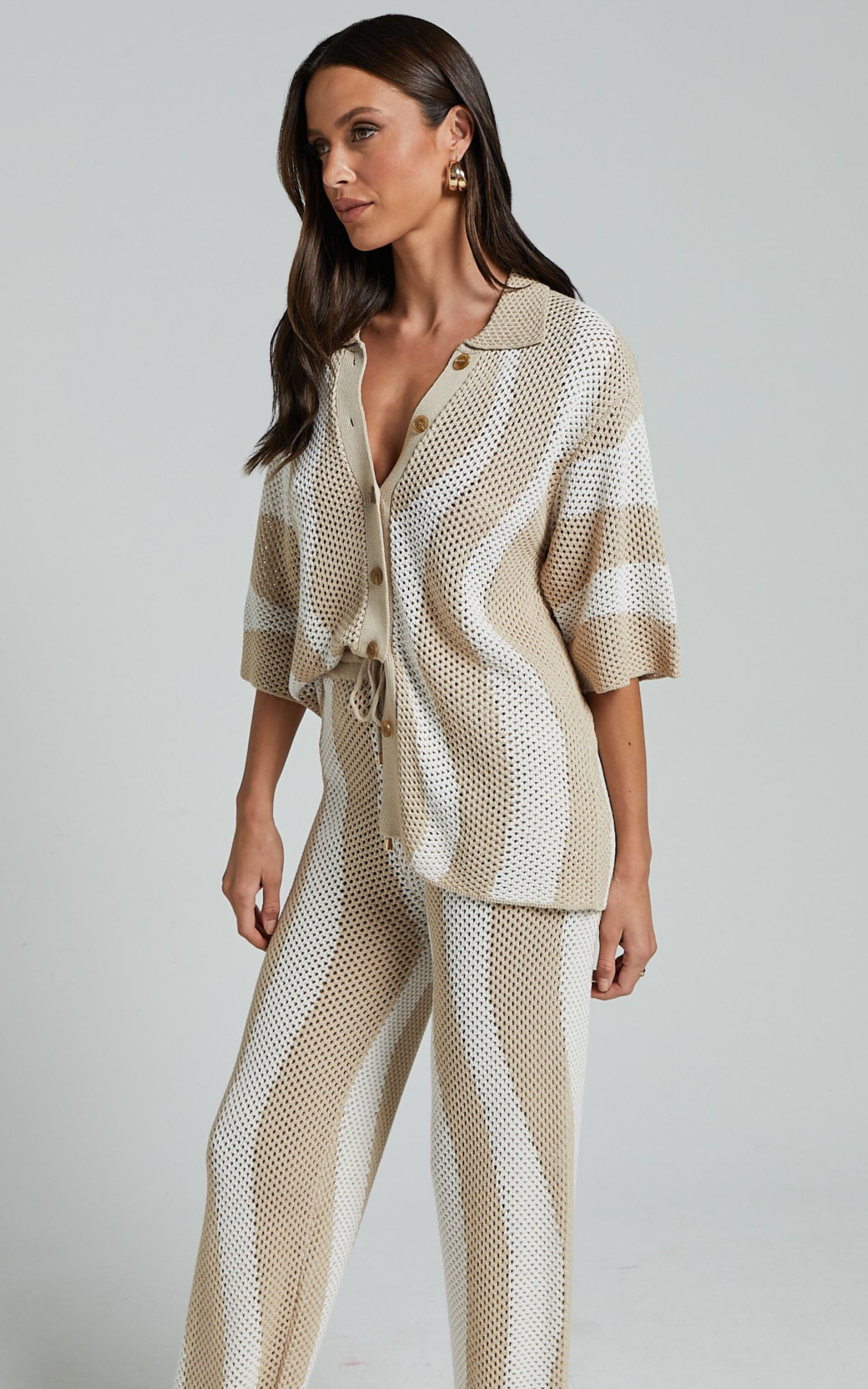 Runaway The Label - Zanzibar Top in Sand/White