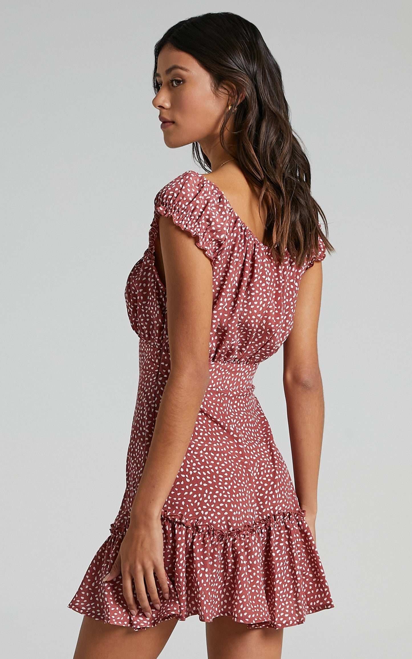 Raleigh Dress In Dusty Rose Print
