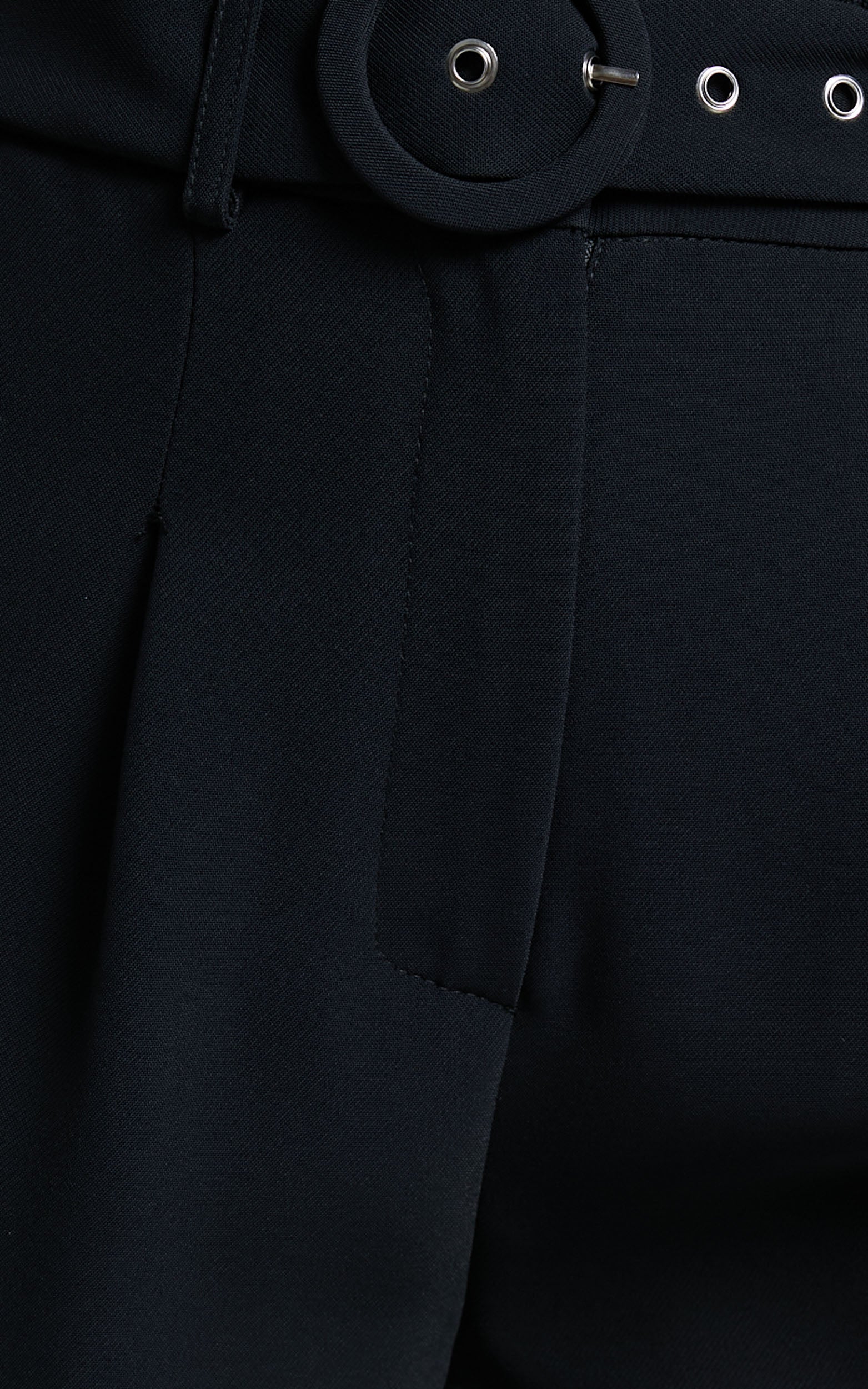 Reyna - High Waisted Tailored Pants in Black