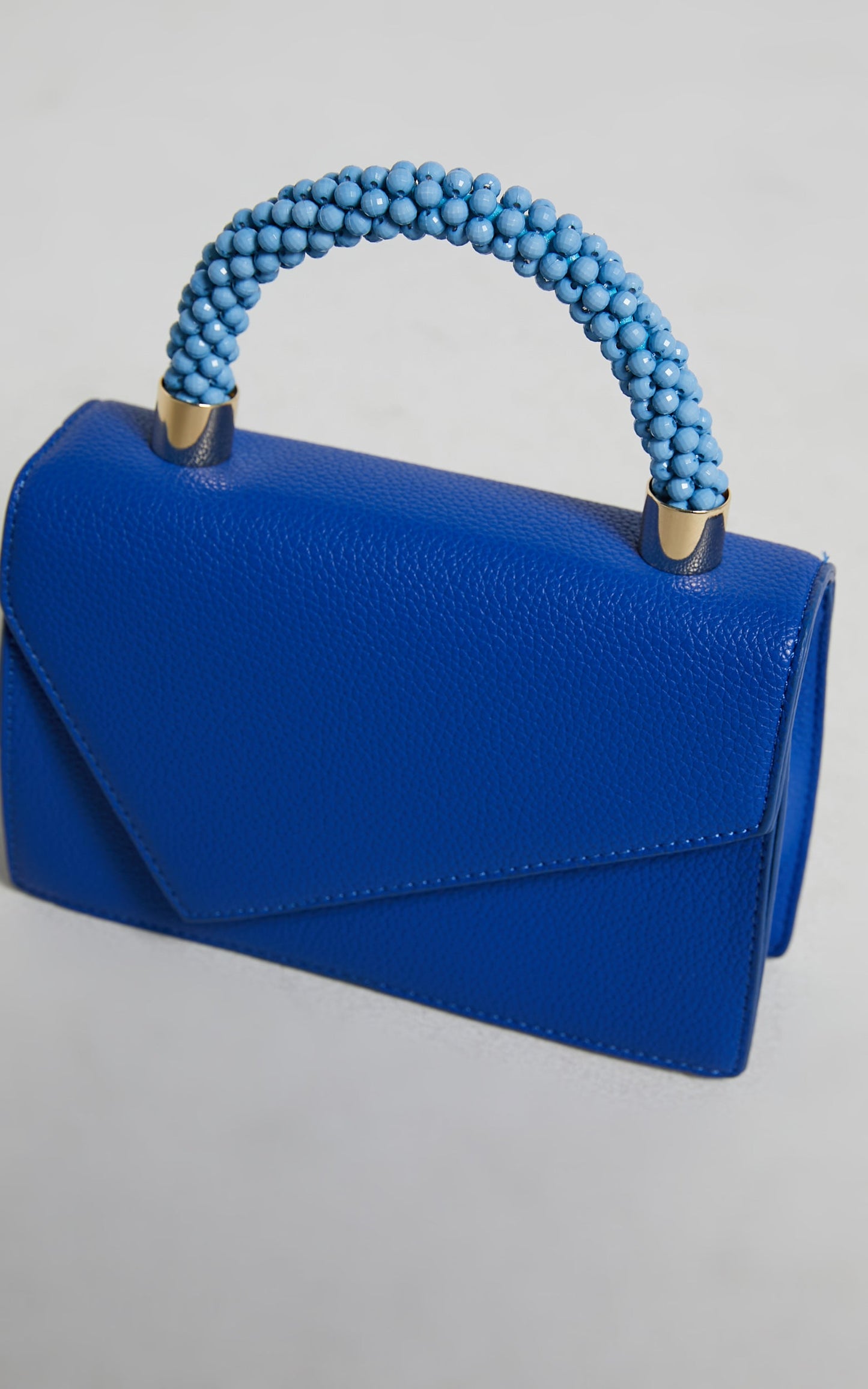 Rhemie Beaded Top Handle Bag in Blue