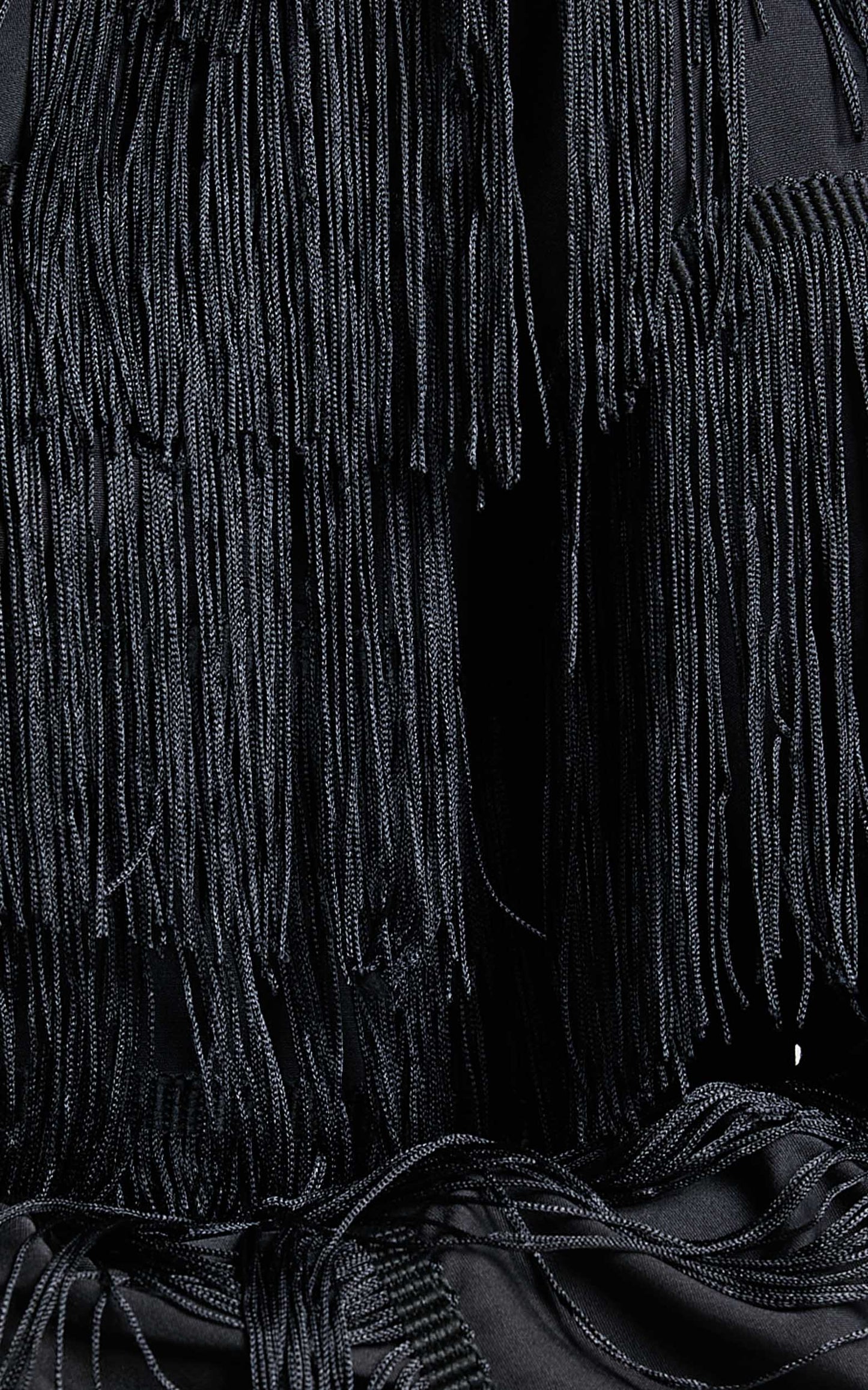 Rhizza Jacket - Fringed Jacket in Black