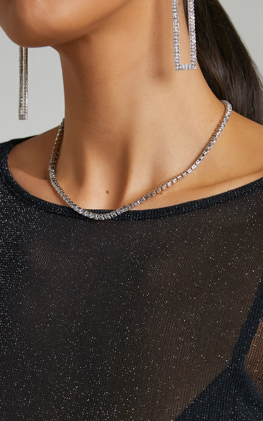Richelle Diamante Choker in Silver