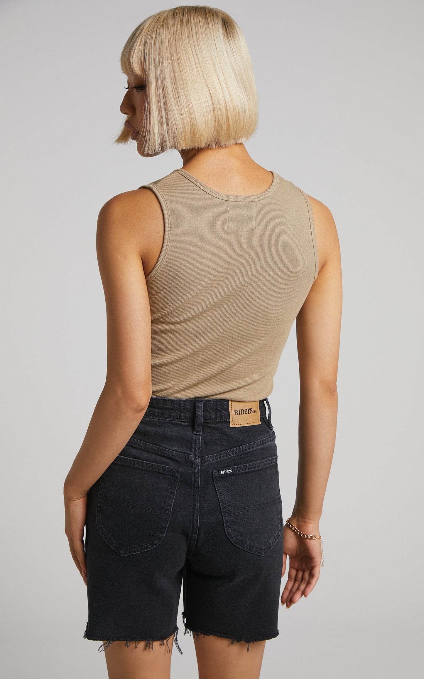 Riders by Lee - Straight Denim Short in Black Beauty Raw