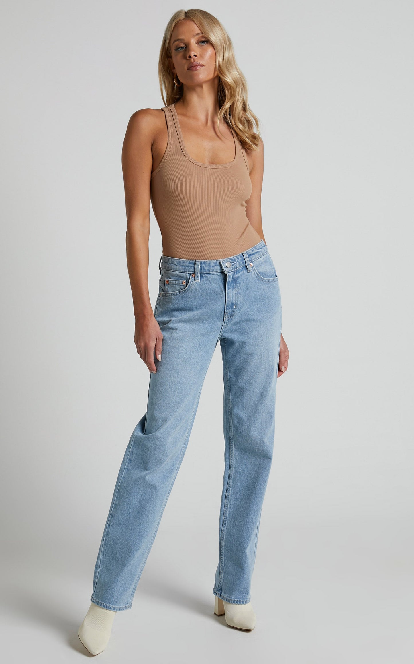 Riders By Lee - Mid Vintage Straight Jean in Summertime Blue