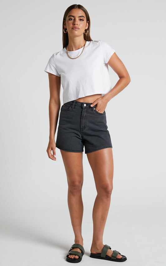 Riders by Lee - Hi Wide Short in Toxic Black