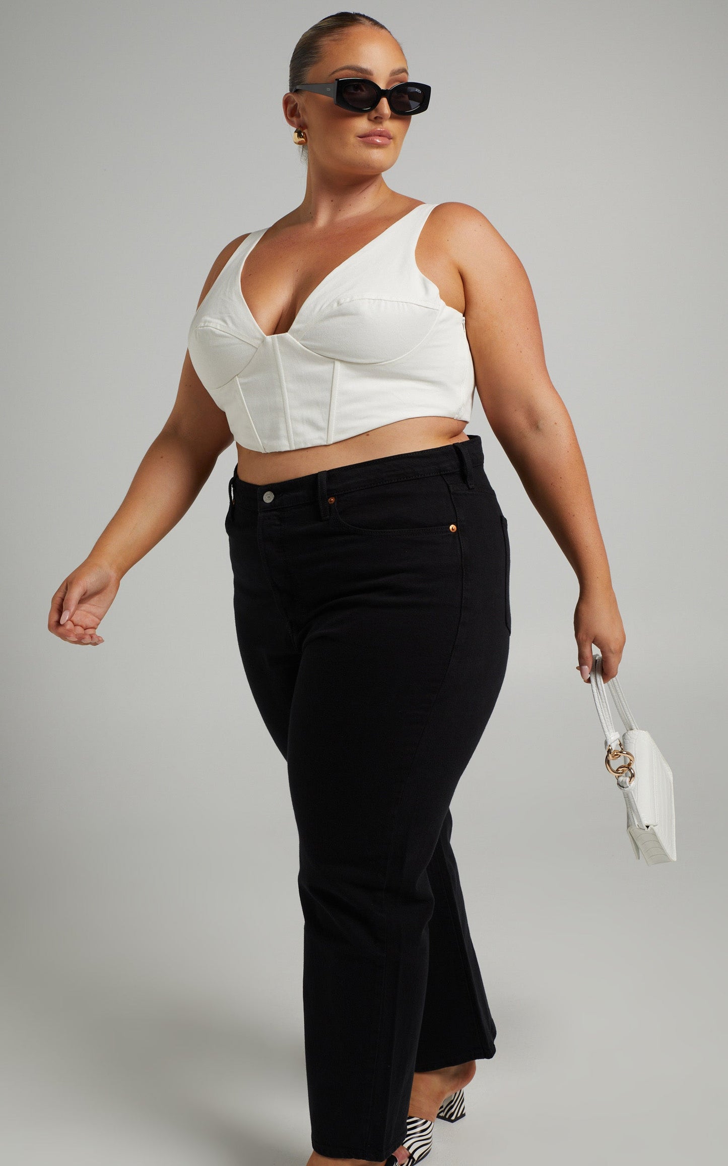 Levi's Curve - Ribcage Straight Jean in Black Sprout