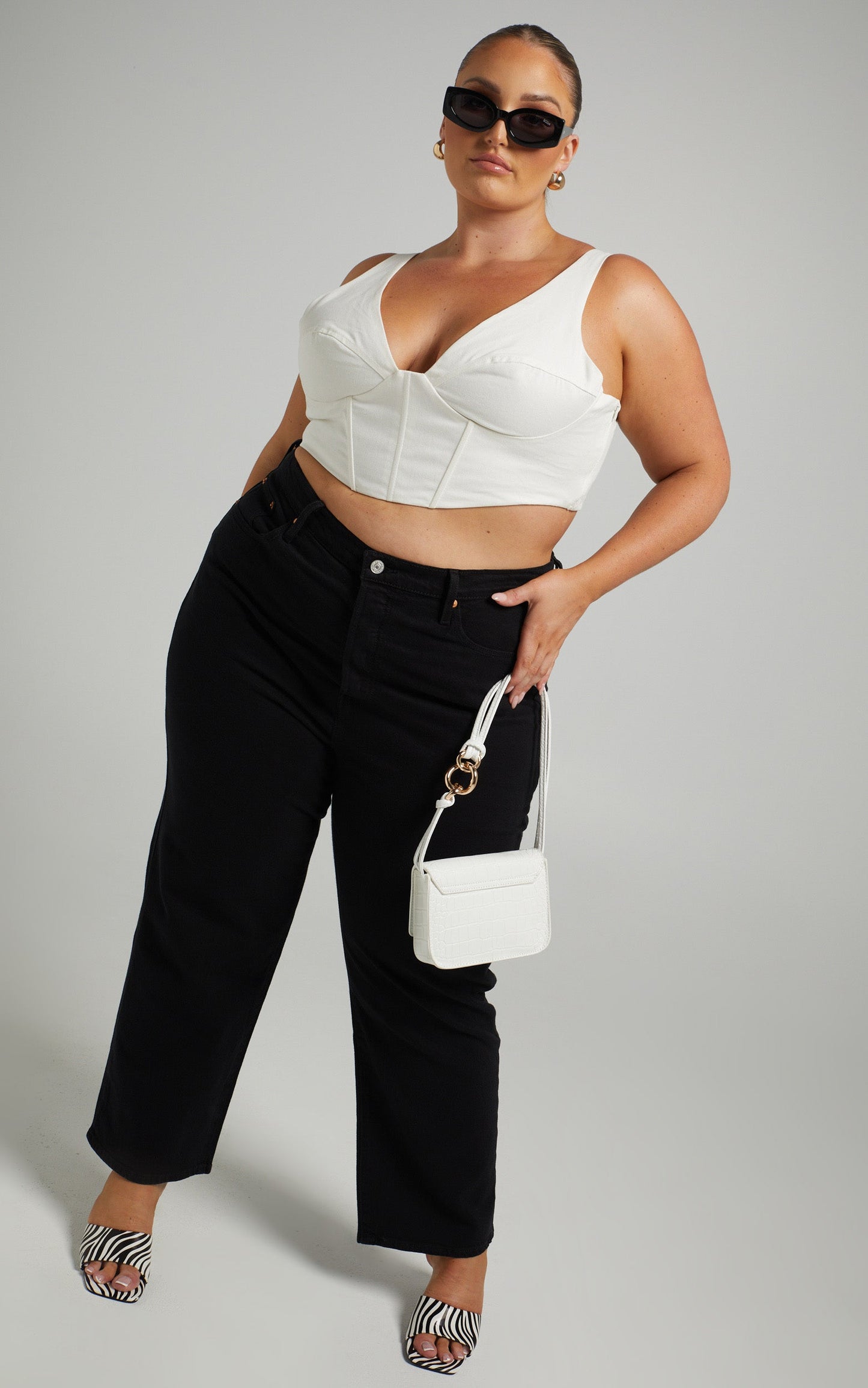 Levi's Curve - Ribcage Straight Jean in Black Sprout