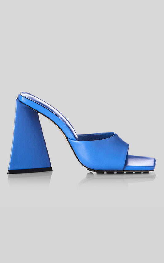 Alias Mae - Rini Mules in Bright Blue Leather